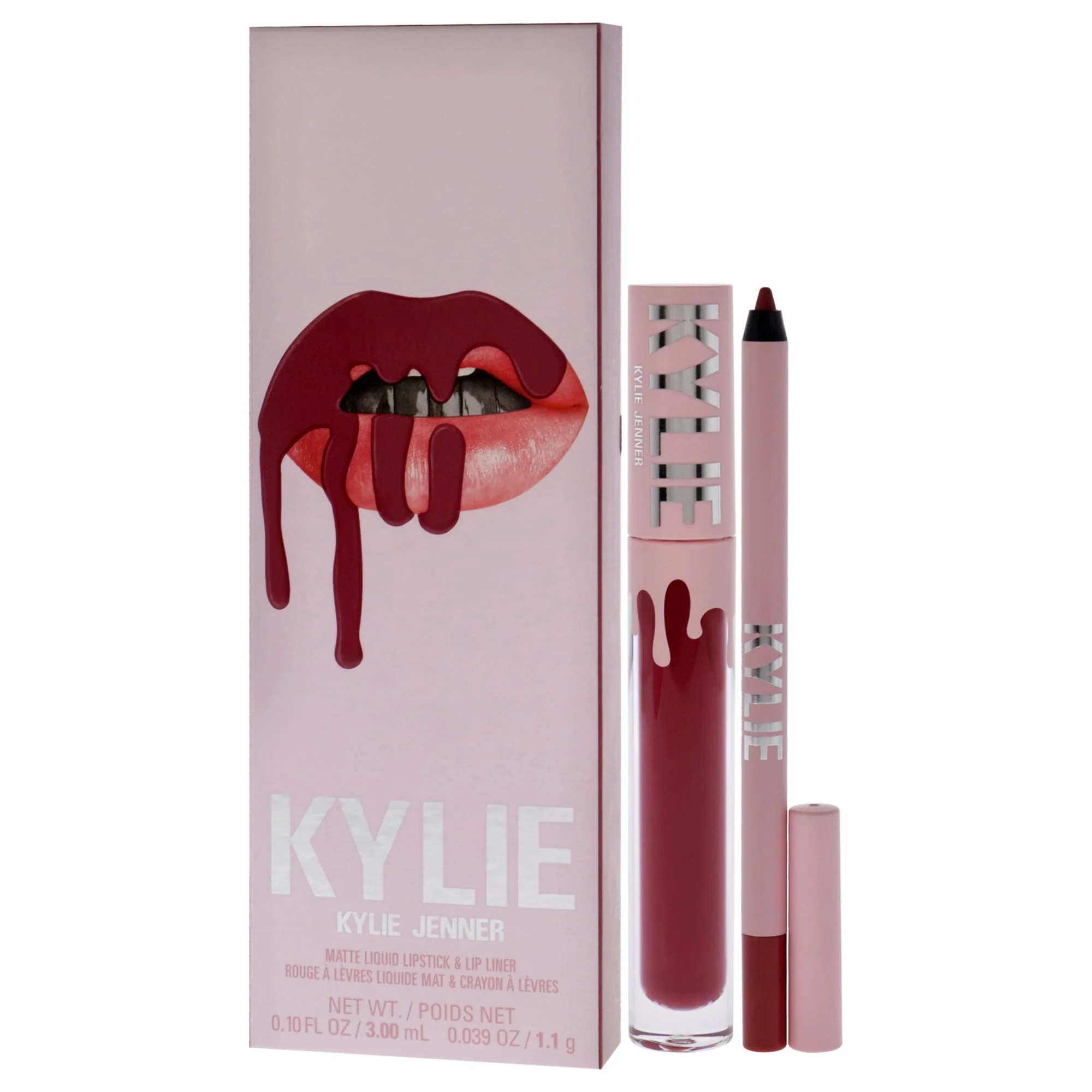 Matte Lip Kit - 103 Better Not Pout by Kylie Cosmetics for Women - 2 Pc 0.10 oz Matte Liquid Lipstick, 0.03 oz Lip Liner - Image 6
