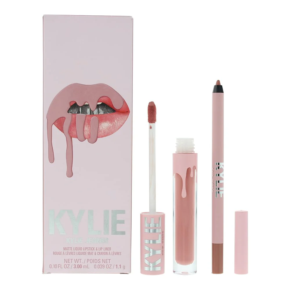Matte Lip Kit - 300 Koko K by Kylie Cosmetics for Women - 2 Pc 0.10oz Matte Liquid Lipstick, 0.03oz Lip Liner
