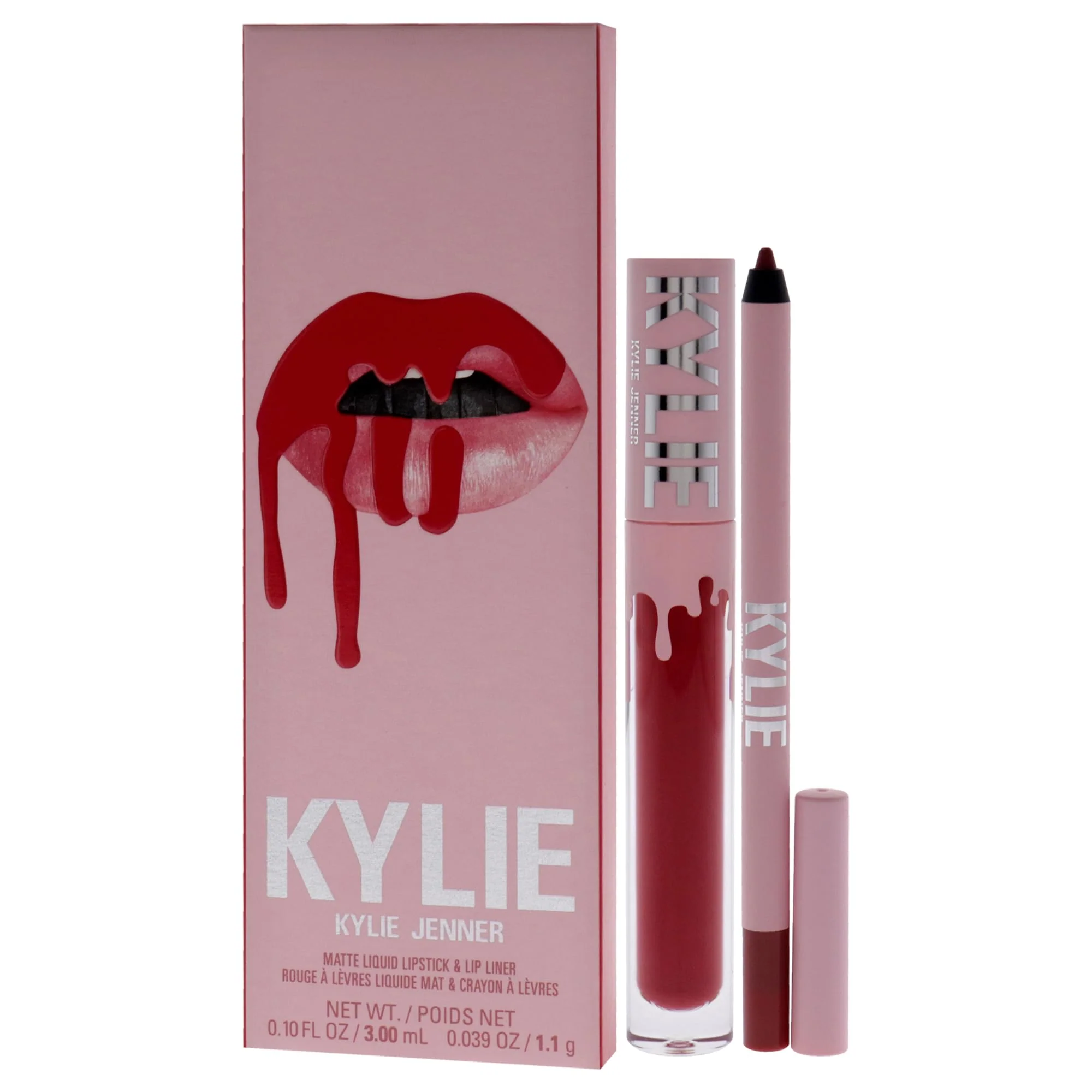 Matte Lip Kit - 401 Victoria by Kylie Cosmetics for Women - 2 Pc 0.10 oz Matte Liquid Lipstick, 0.03 oz Lip Liner - Image 3
