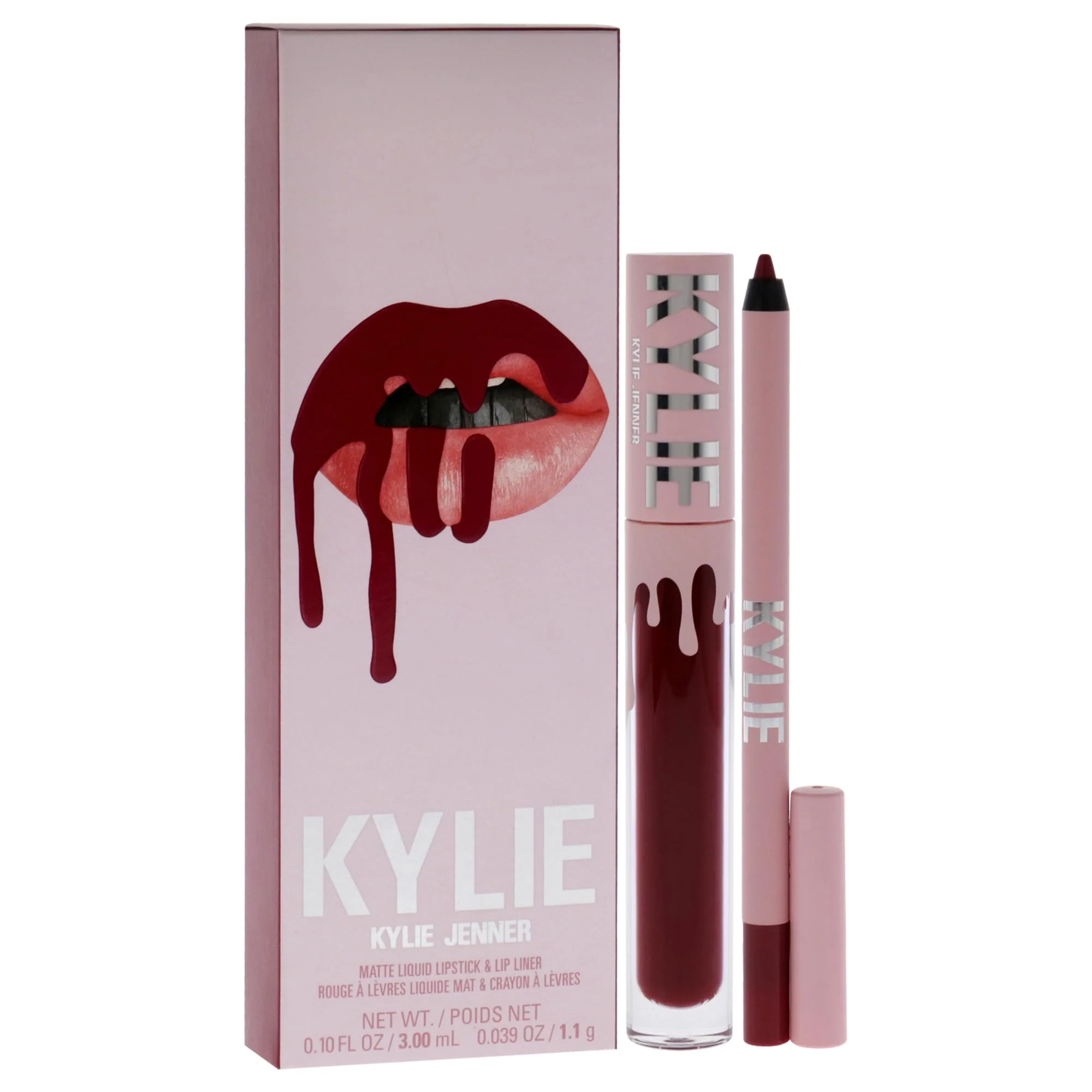 Matte Lip Kit - 403 Bite Me by Kylie Cosmetics for Women - 2 Pc 0.10 oz Matte Liquid Lipstick, 0.03 oz Lip Liner - Image 4