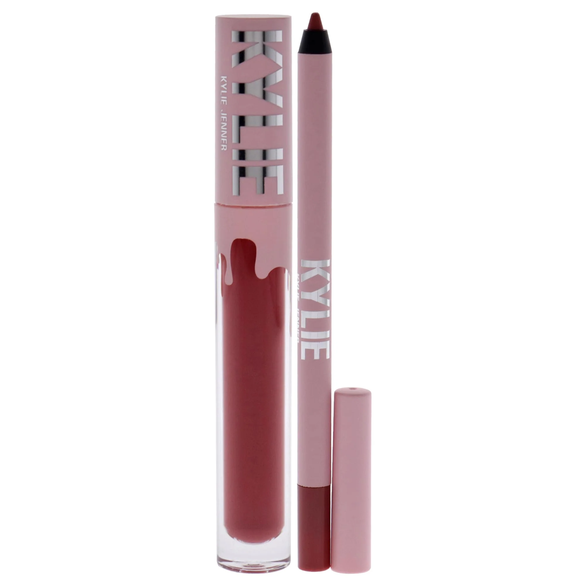 Matte Lip Kit - 500 Kristen by Kylie Cosmetics for Women - 2 Pc 0.10oz Matte Liquid Lipstick, 0.03oz Lip Liner - Image 5