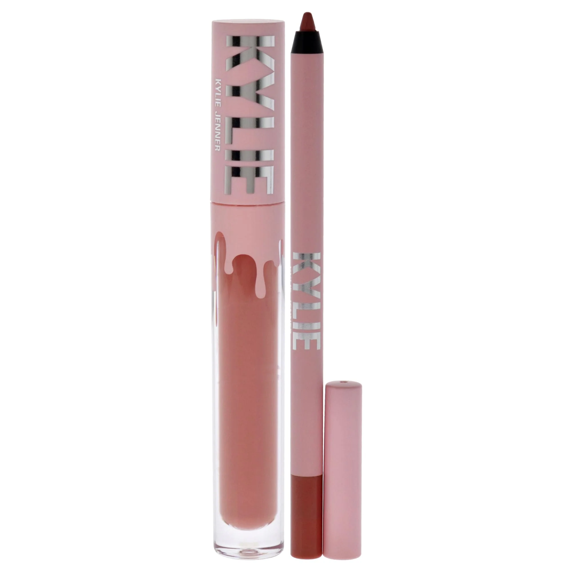 Matte Lip Kit - 802 Candy by Kylie Cosmetics for Women - 2 Pc 0.10 oz Matte Liquid Lipstick, 0.03 oz Lip Liner - Image 5
