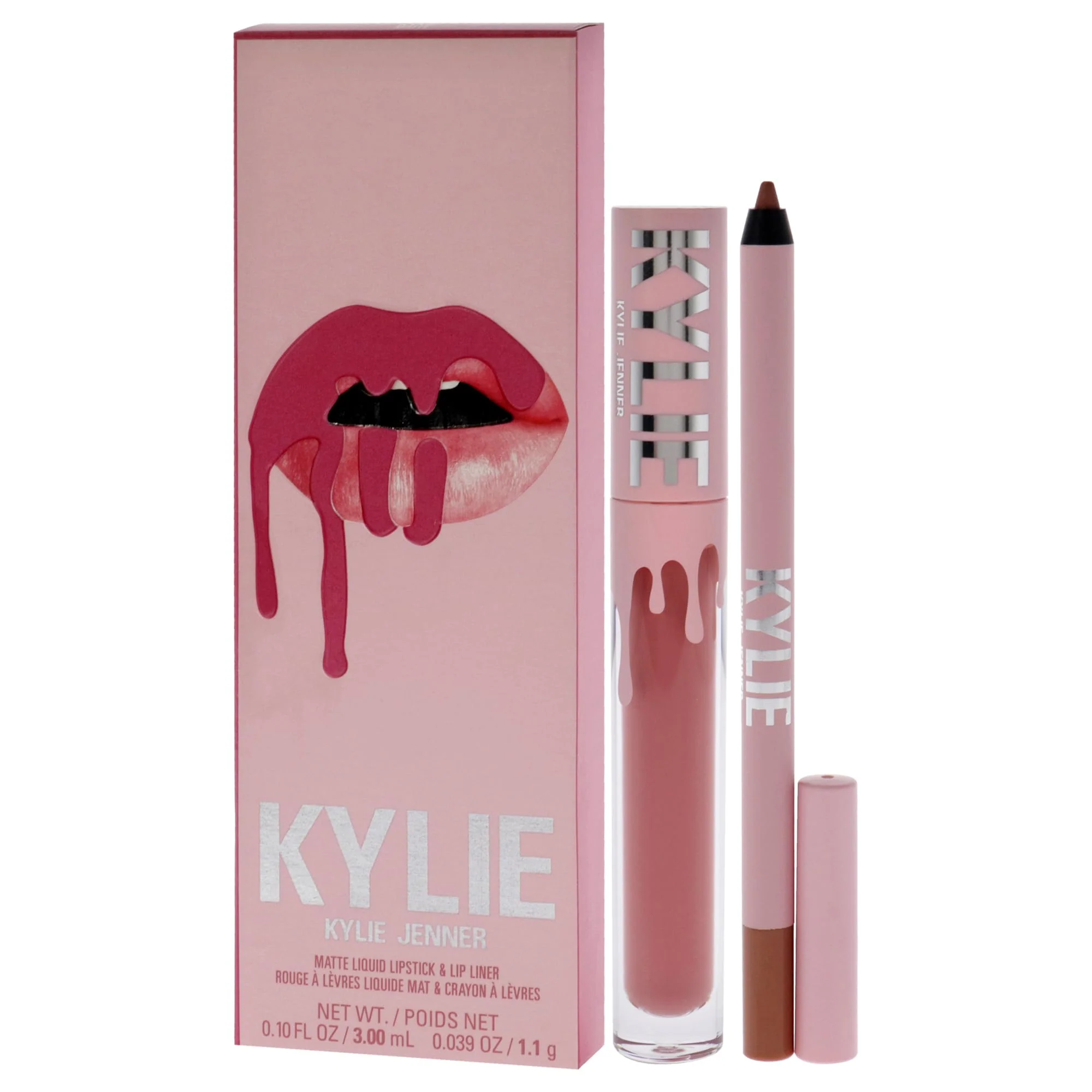 Matte Lip Kit - 808 Kylie by Kylie Cosmetics for Women - 2 Pc 0.10oz Matte Liquid Lipstick, 0.039oz Lip Liner - Image 3