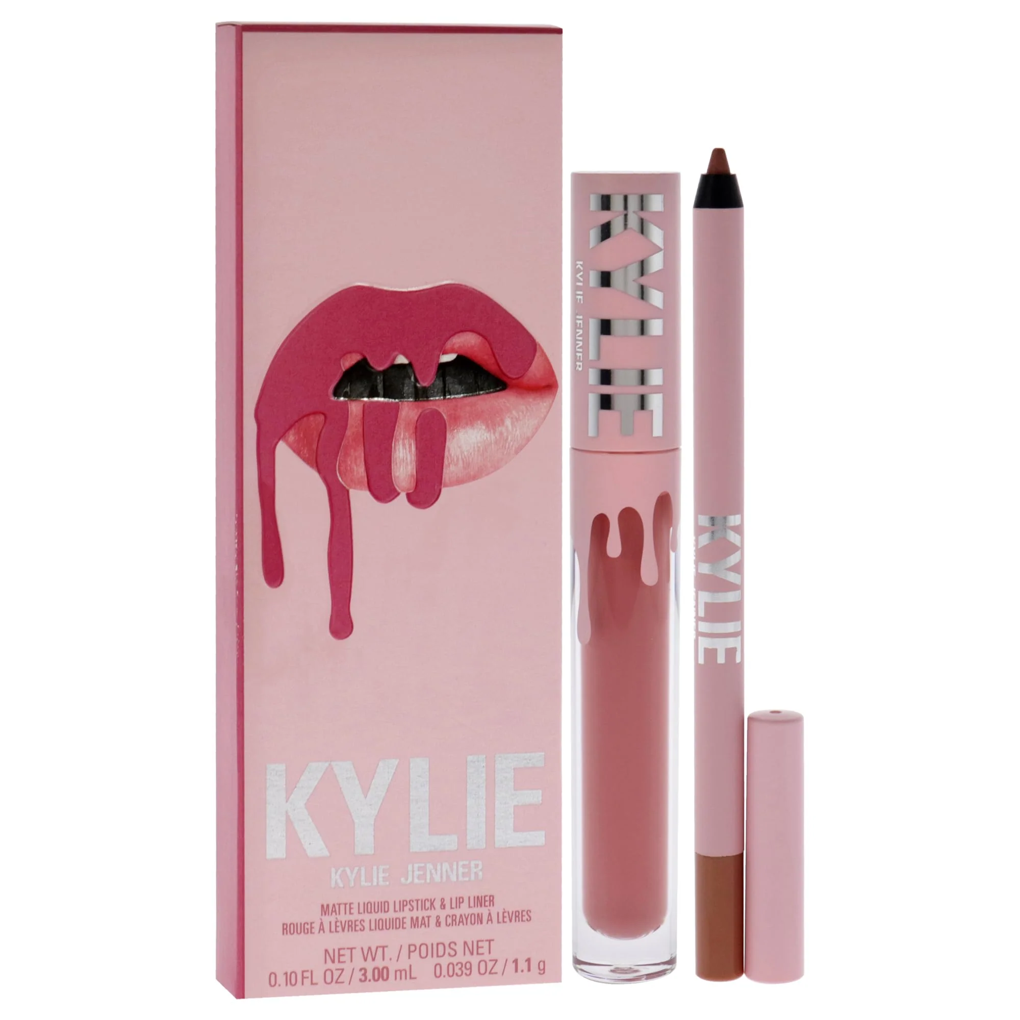 Matte Lip Kit - 808 Kylie by Kylie Cosmetics for Women - 2 Pc 0.10oz Matte Liquid Lipstick, 0.039oz Lip Liner - Image 4