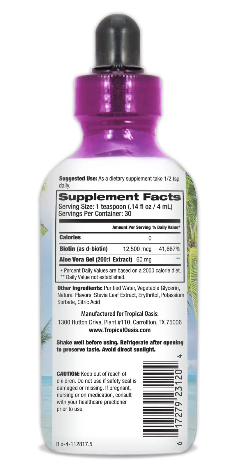Maximum Strength Liquid Biotin Drops w/ 12,500 MCG – Best Vitamins for Fast Hair Growth, Reduced Hair Loss, Healthy Skin & Strong Nails -5X More Potent Than Pills– Max Absorption, Vegan– 4oz, 30 Serv - Image 9