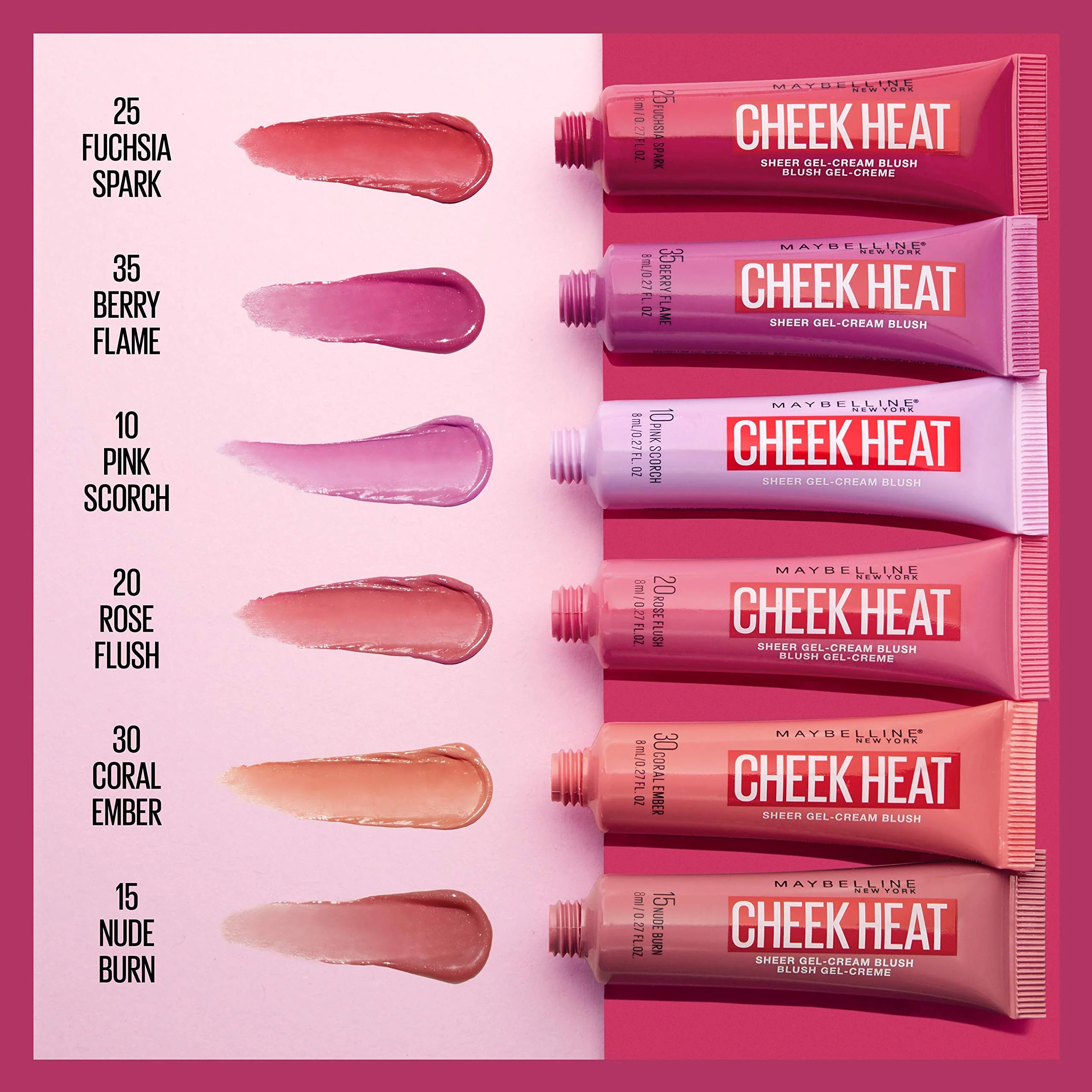 Maybelline Cheek Heat Gel-Cream Blush Makeup, Lightweight, Breathable Feel, Sheer Flush Of Color, Natural-Looking, Dewy Finish, Oil-Free, Nude Burn, 1 Count - Image 6