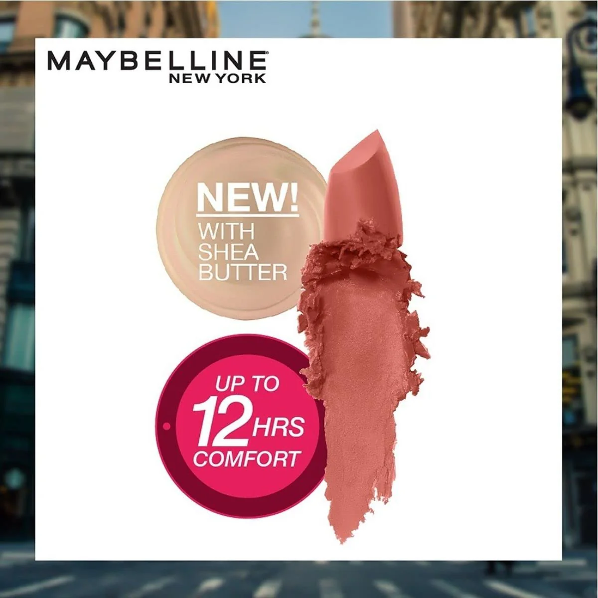 Maybelline Color Sensational Lipstick, Lip Makeup, Matte Finish, Hydrating Lipstick, Nude, Pink, Red, Plum Lip Color, Nude Nuance, 1 Count - Image 7