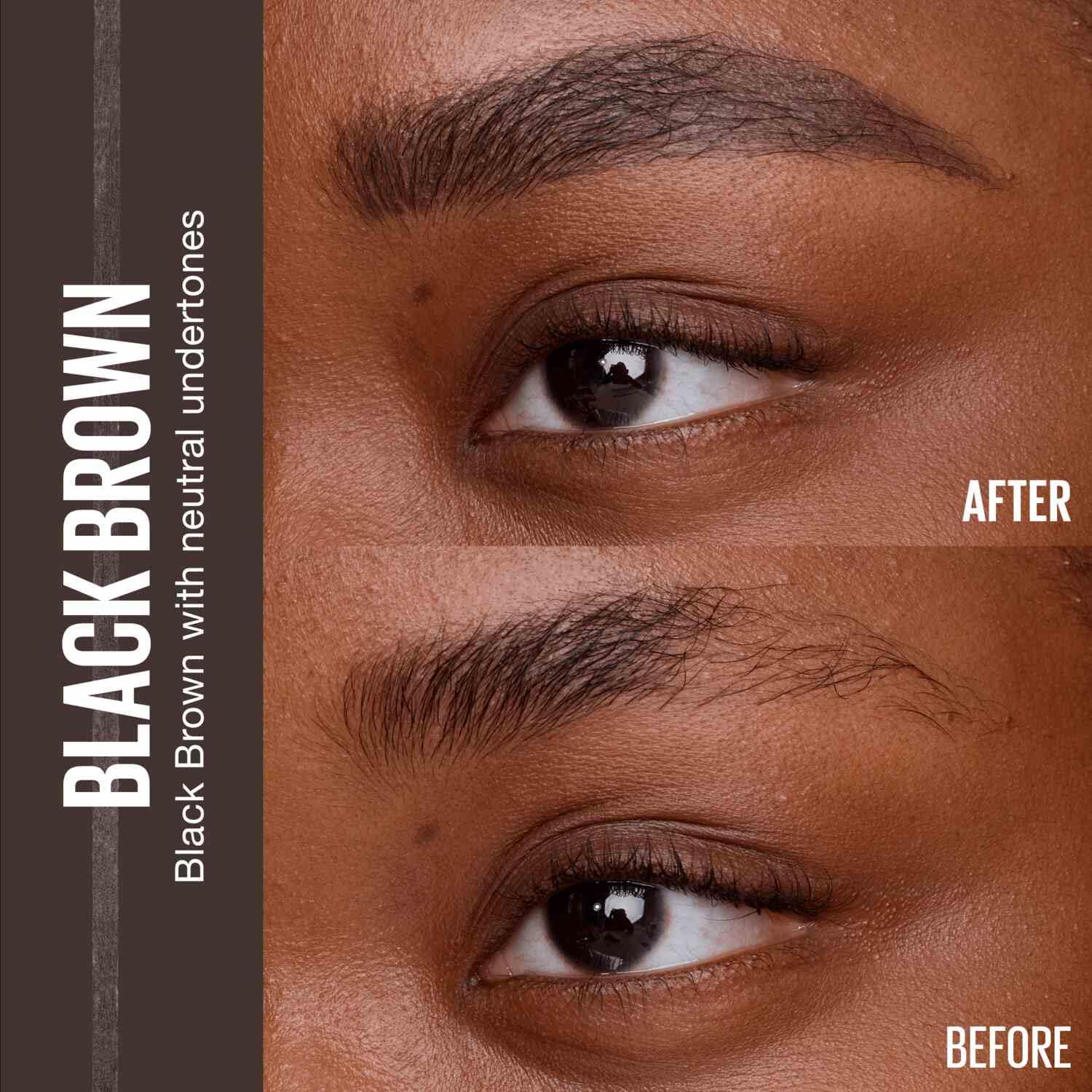 Maybelline Express Brow Ultra Slim Eyebrow Makeup, Brow Pencil with Precision Tip and Spoolie for Defined Eyebrows, Black Brown, 1 Count (Packaging May Vary) - Image 7