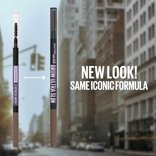 Maybelline Express Brow Ultra Slim Eyebrow Makeup, Brow Pencil with Precision Tip and Spoolie for Defined Eyebrows, Black Brown, 1 Count (Packaging May Vary) - Image 8