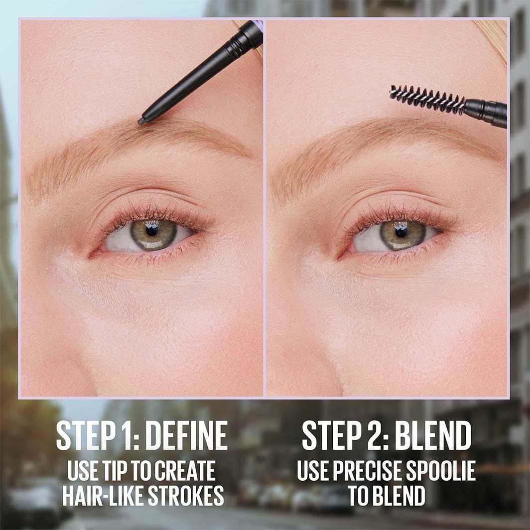 Maybelline Express Brow Ultra Slim Eyebrow Makeup, Brow Pencil with Precision Tip and Spoolie for Defined Eyebrows, Medium Brown, 1 Count (Packaging May Vary) - Image 6