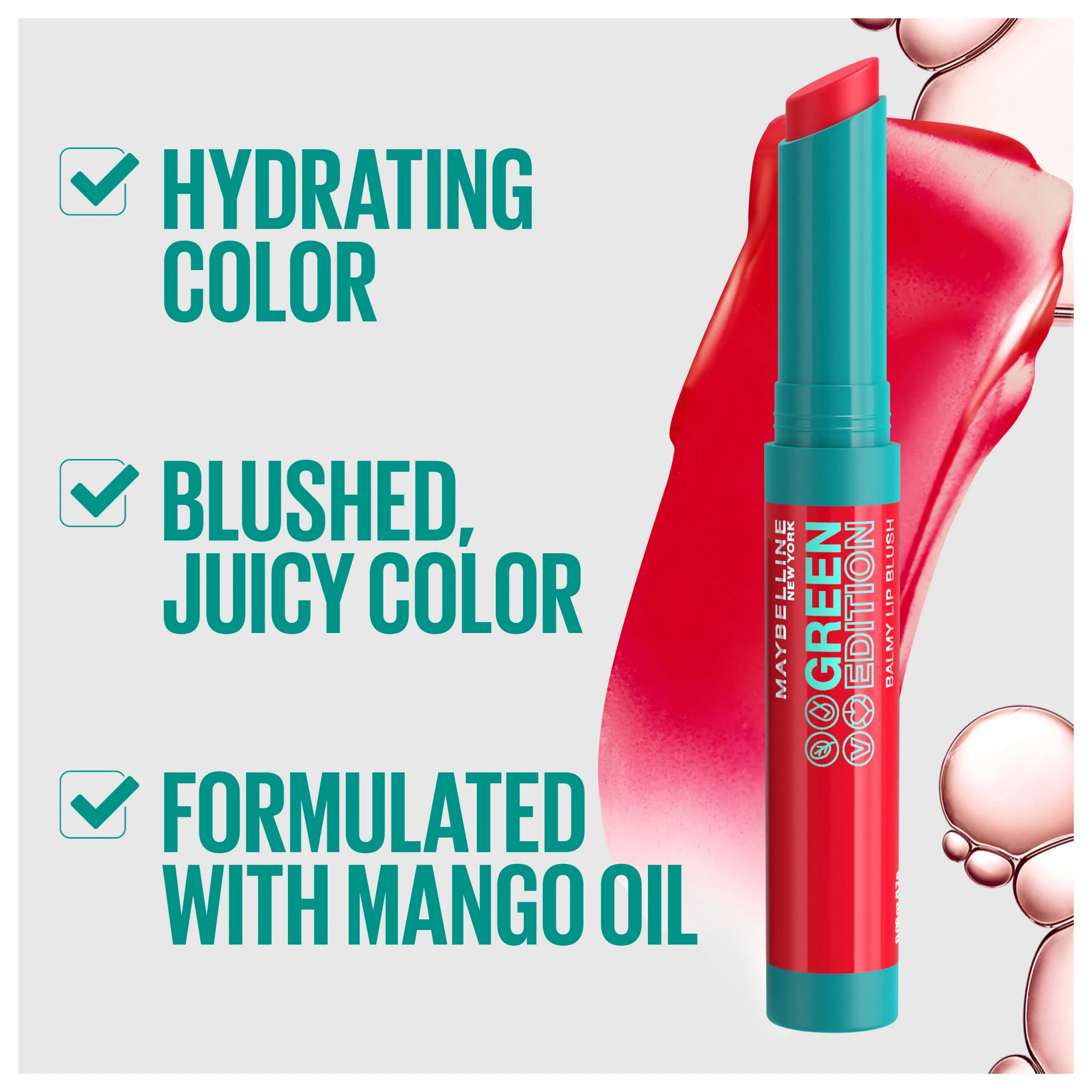 Maybelline Green Edition Balmy Lip Blush, Formulated With Mango Oil, Midnight, Blackberry Purple, 1 Count - Image 6
