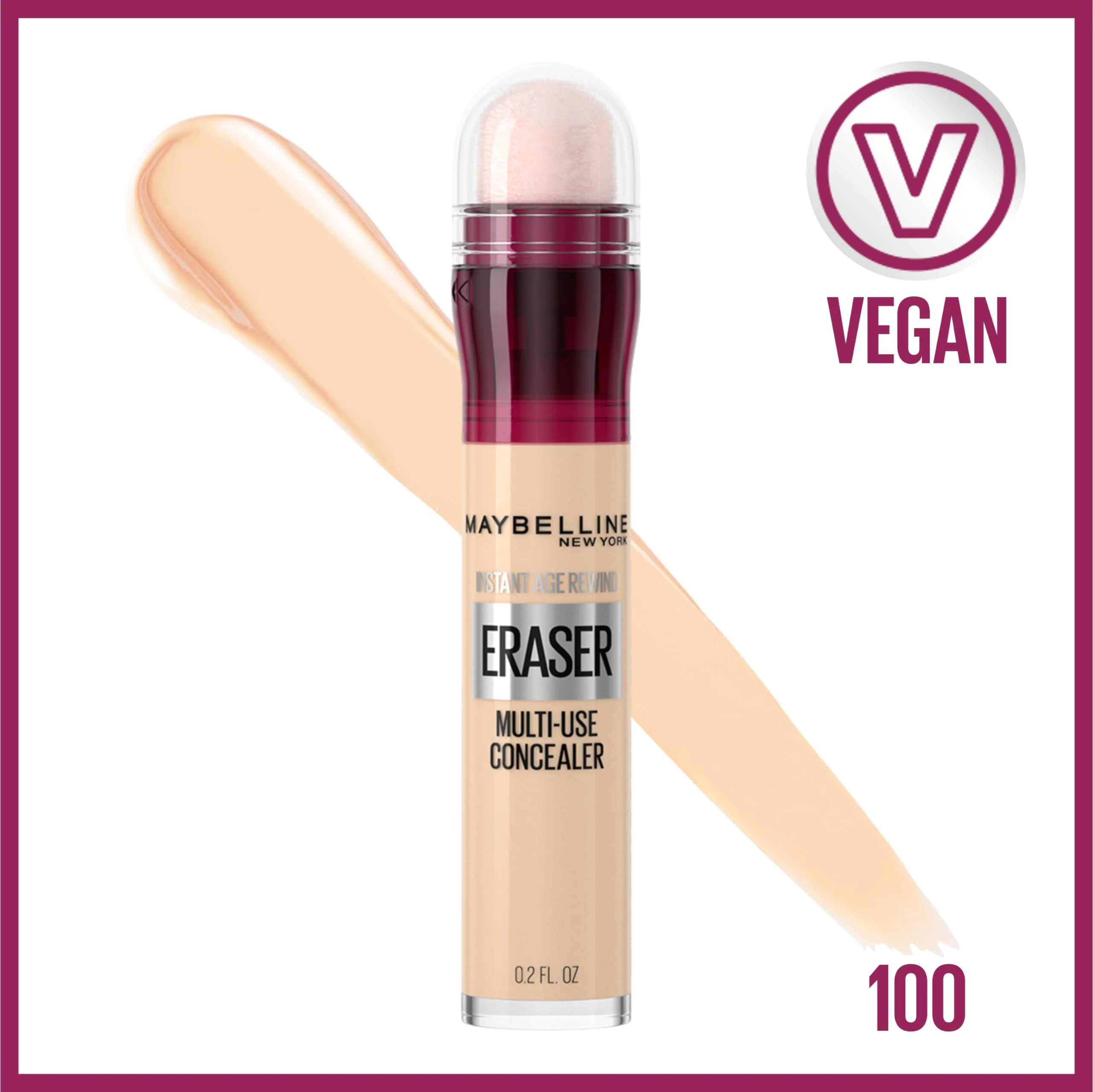Maybelline Instant Age Rewind Eraser Dark Circles Treatment Multi-Use Concealer, 100, 1 Count (Packaging May Vary) - Image 9