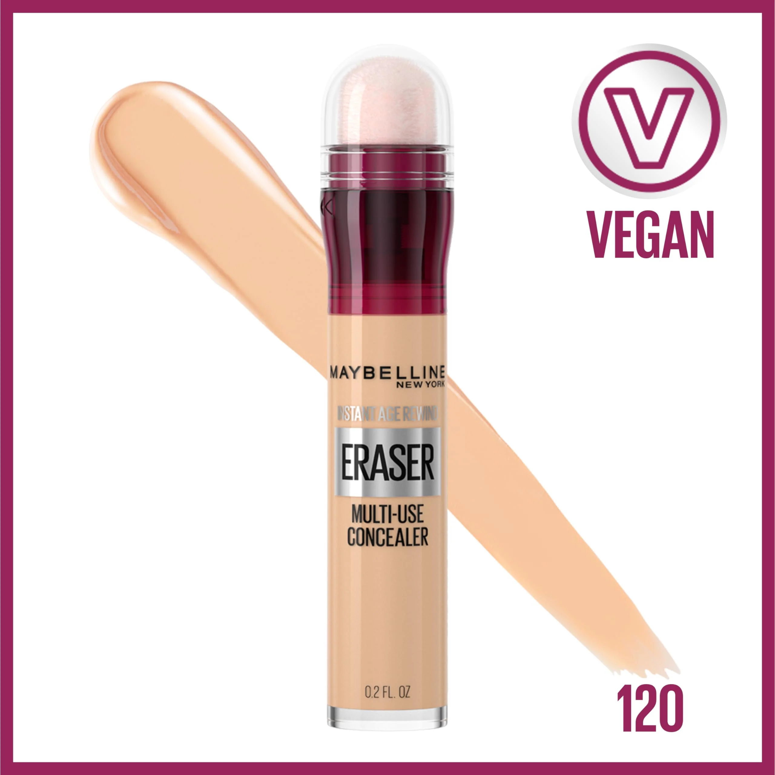 Maybelline Instant Age Rewind Eraser Dark Circles Treatment Multi-Use Concealer, 120, 1 Count (Packaging May Vary) - Image 7