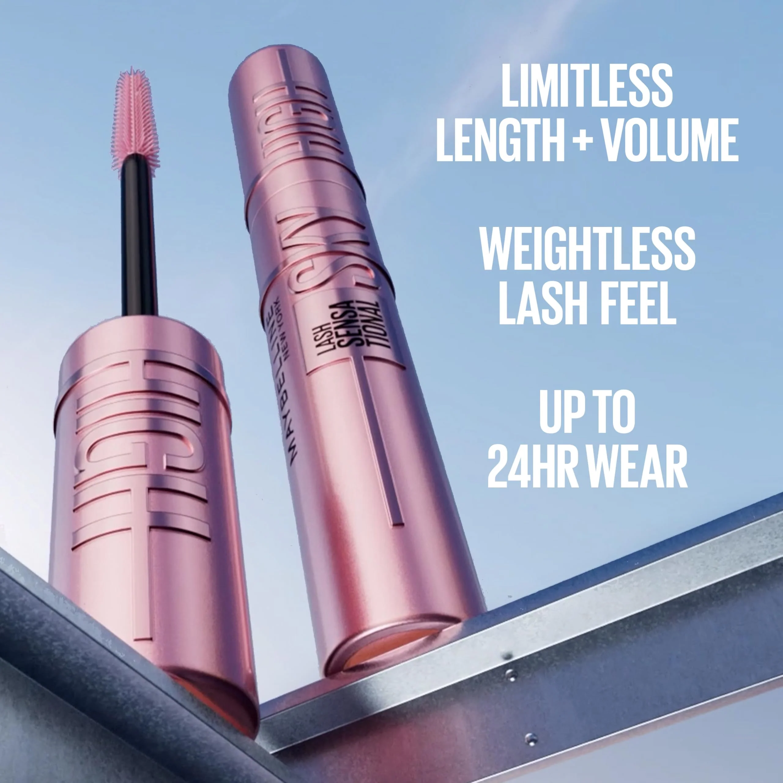 Maybelline Lash Sensational Sky High Mascara Makeup, Volumizing, Lengthening, Defining, Curling, Multiplying, Buildable, Washable Formula, Burgundy Haze, 1 Count - Image 7