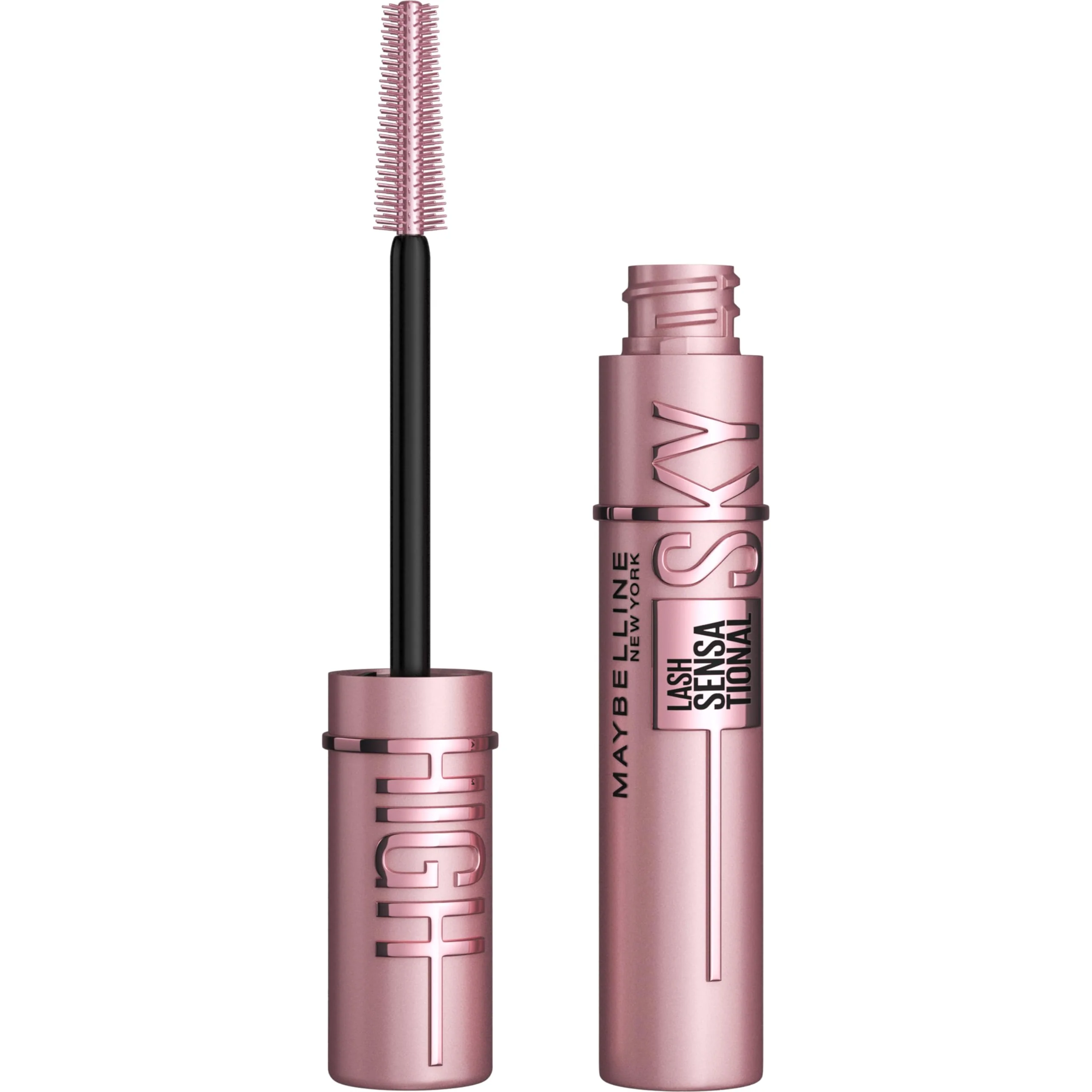 Maybelline Lash Sensational Sky High Washable Mascara Makeup, Volumizing, Lengthening, Defining, Curling, Multiplying, Buildable Formula, True Brown, 1 Count