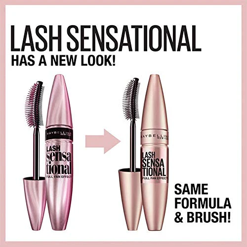 Maybelline Lash Sensational Washable Mascara, Lengthening and Volumizing for a Full Fan Effect, Blackest Black, 1 Count - Image 10