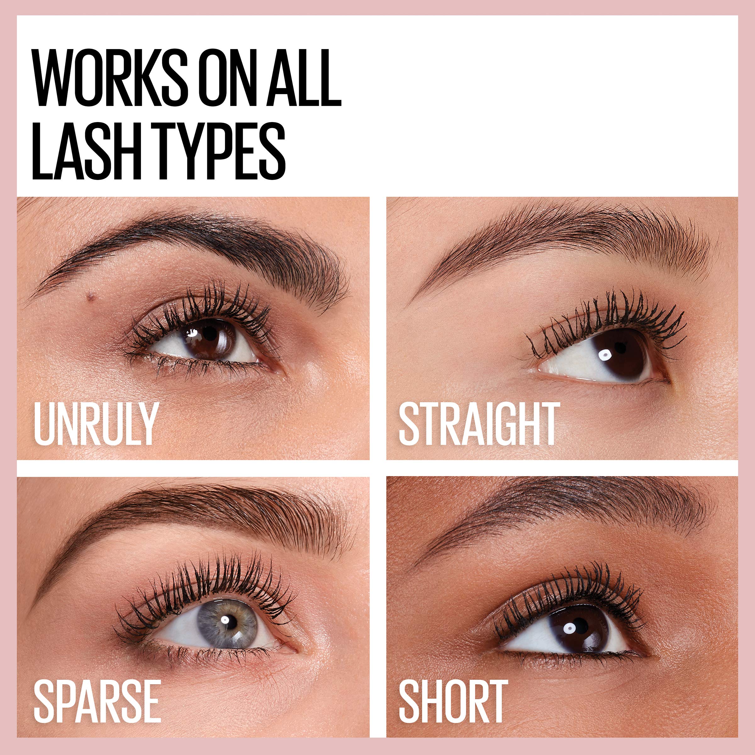 Maybelline Lash Sensational Washable Mascara, Lengthening and Volumizing for a Full Fan Effect, Blackest Black, 1 Count - Image 7