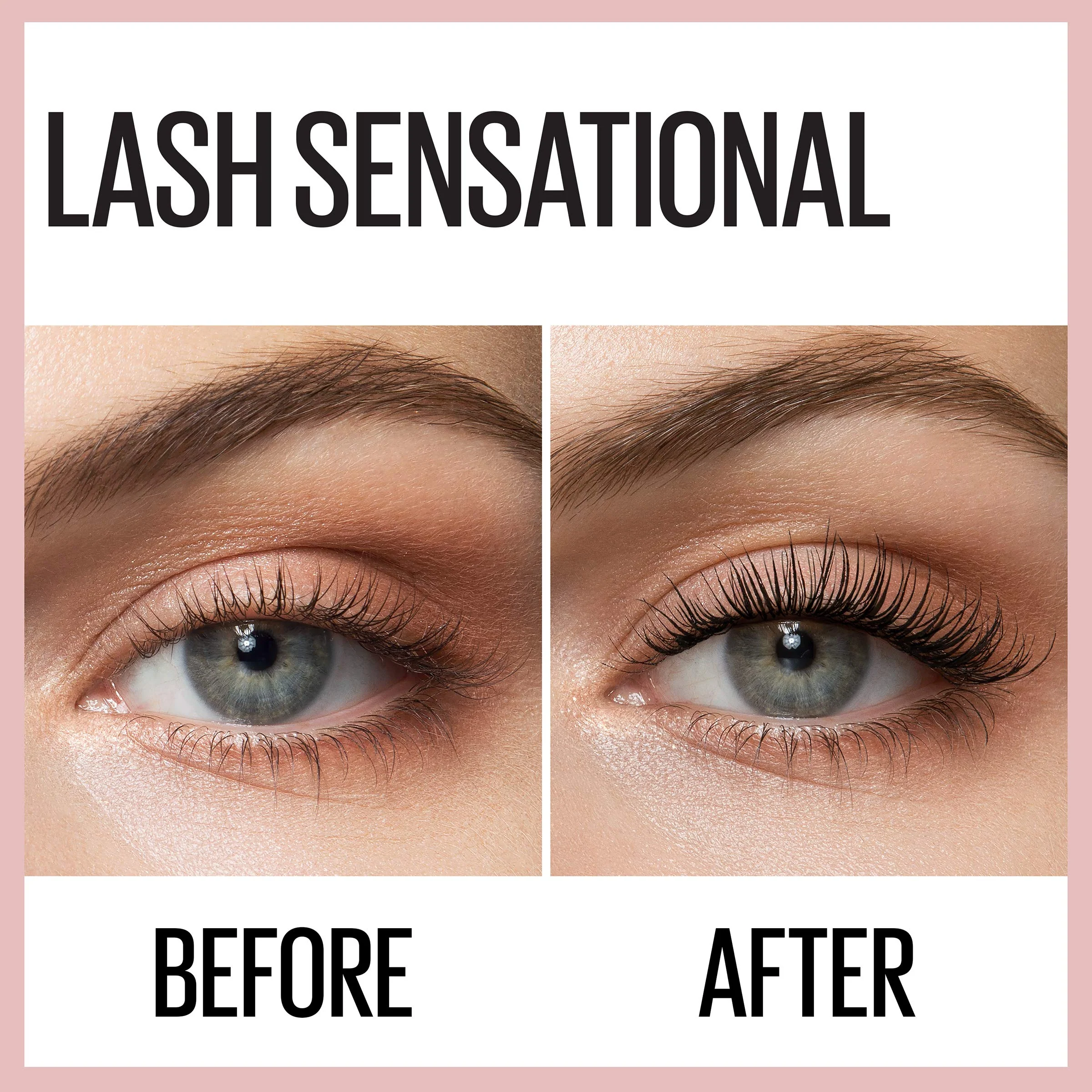 Maybelline Lash Sensational Washable Mascara, Lengthening and Volumizing for a Full Fan Effect, Blackest Black, 1 Count - Image 8