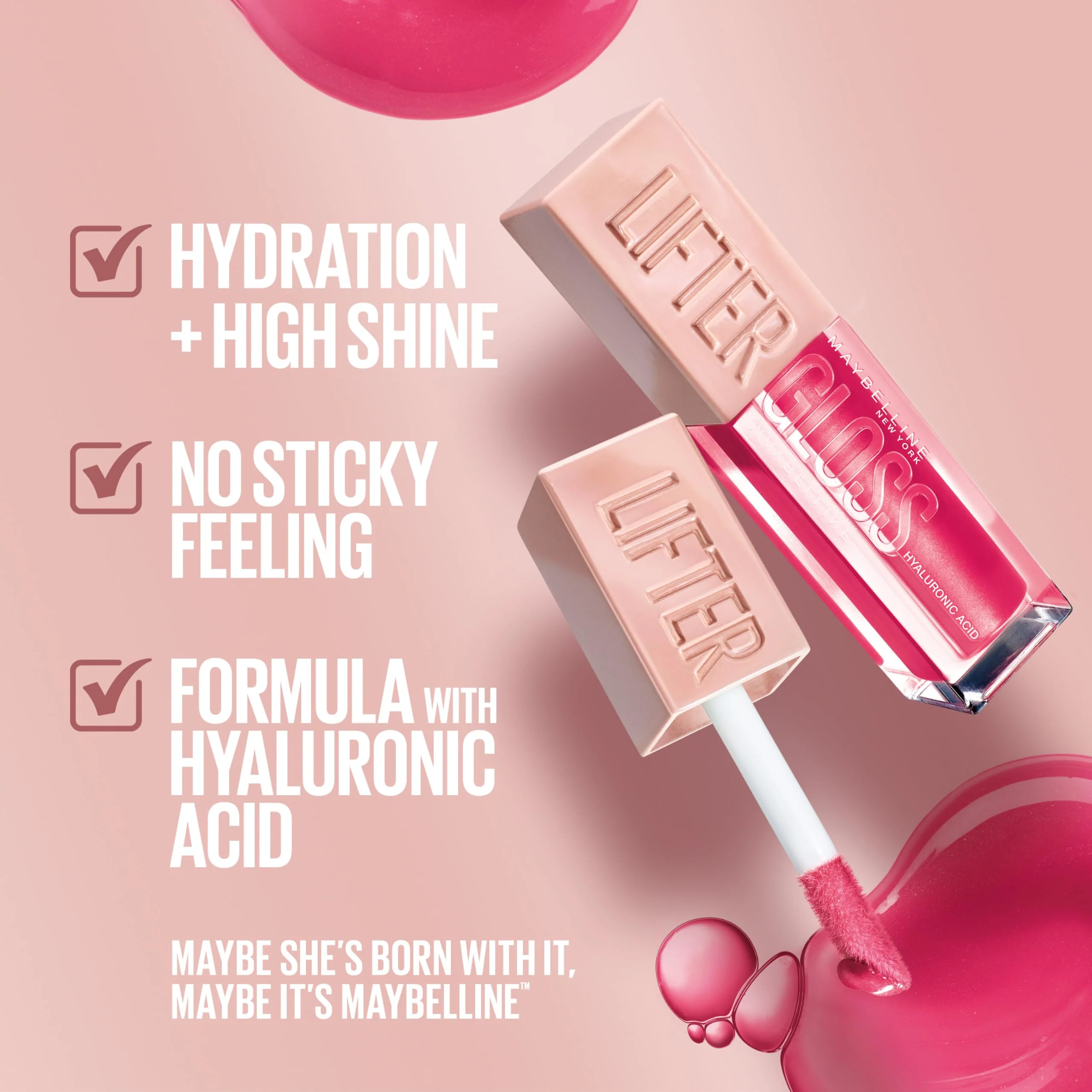 Maybelline Lifter Gloss, Hydrating Lip Gloss with Hyaluronic Acid, High Shine for Plumper Looking Lips, Crystal, Golden Neutral, 0.18 Ounce - Image 6