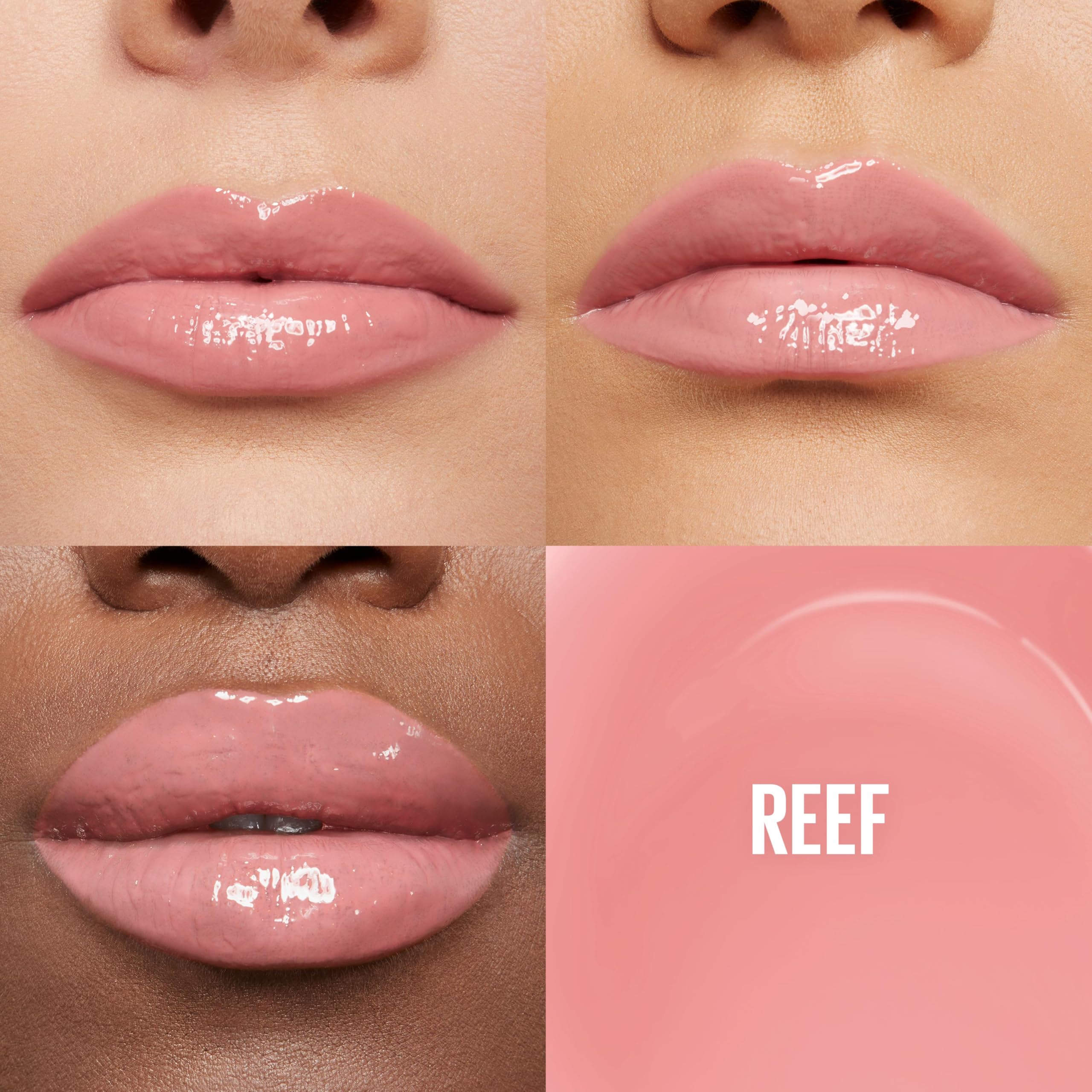Maybelline Lifter Gloss, Hydrating Lip Gloss with Hyaluronic Acid, High Shine for Plumper Looking Lips, Reef, Peachy Neutral, 0.18 Ounce - Image 11