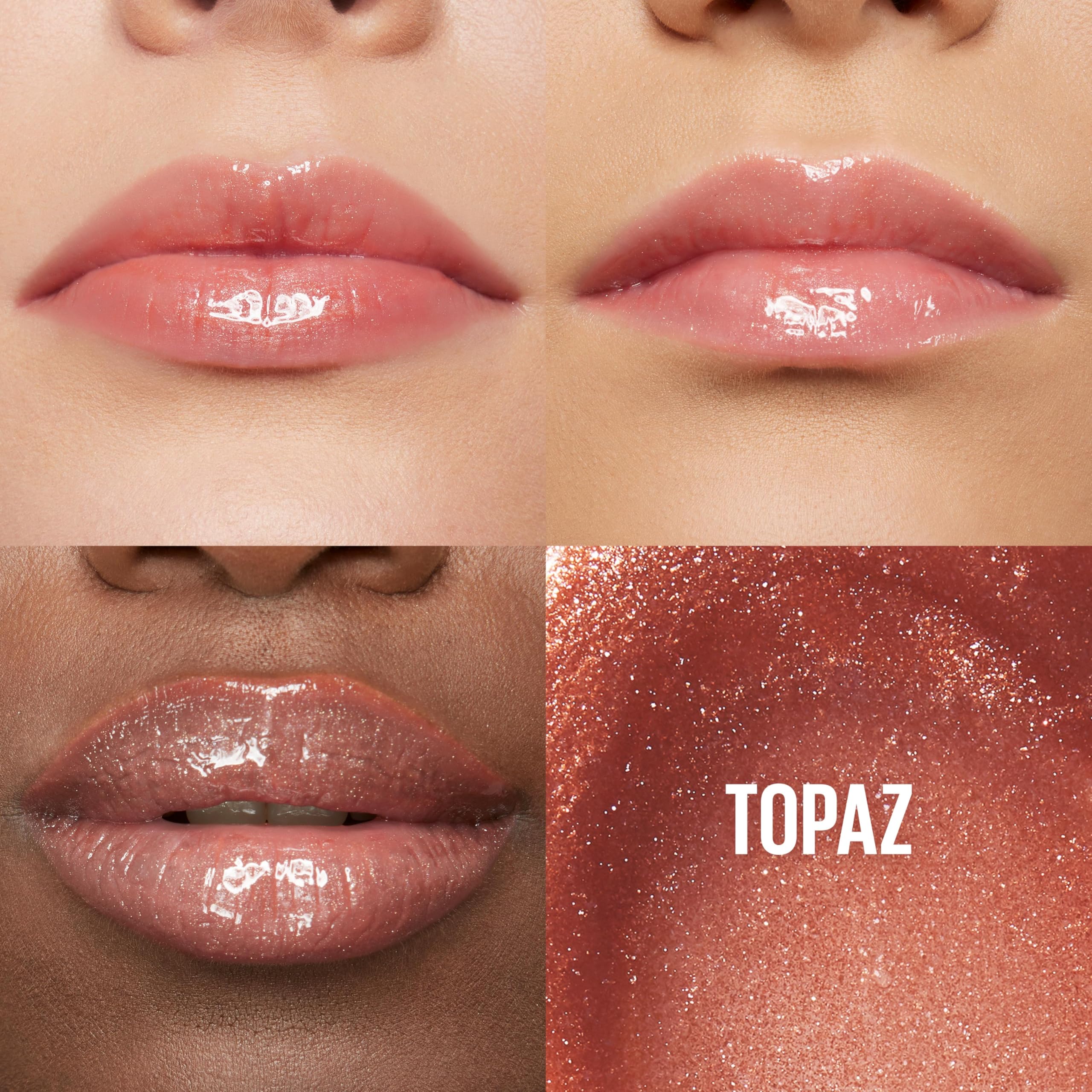 Maybelline Lifter Gloss, Hydrating Lip Gloss with Hyaluronic Acid, High Shine for Plumper Looking Lips, Topaz, Terracotta Neutral, 0.18 Ounce - Image 7
