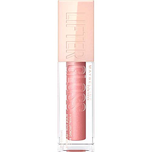 Maybelline Lifter Gloss, Hydrating Lip Gloss with Hyaluronic Acid, Moon, Nude Pink, 0.18 Ounce - Image 2