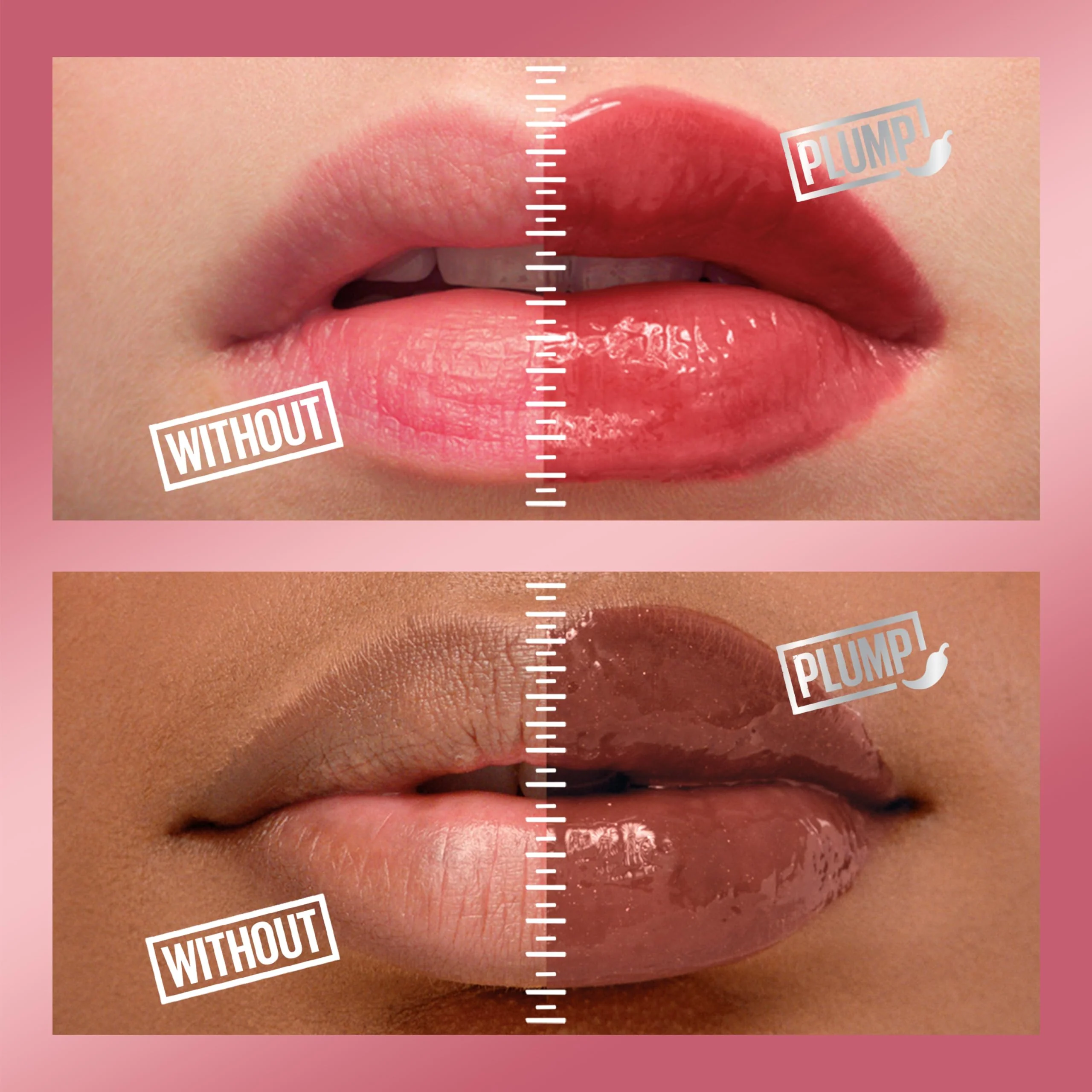 MAYBELLINE Lifter Gloss Lifter Plump, Plumping Lip Gloss with Chili Pepper and 5% Maxi-Lip, Blush Blaze, Sheer Pale Pink, 1 Count - Image 5