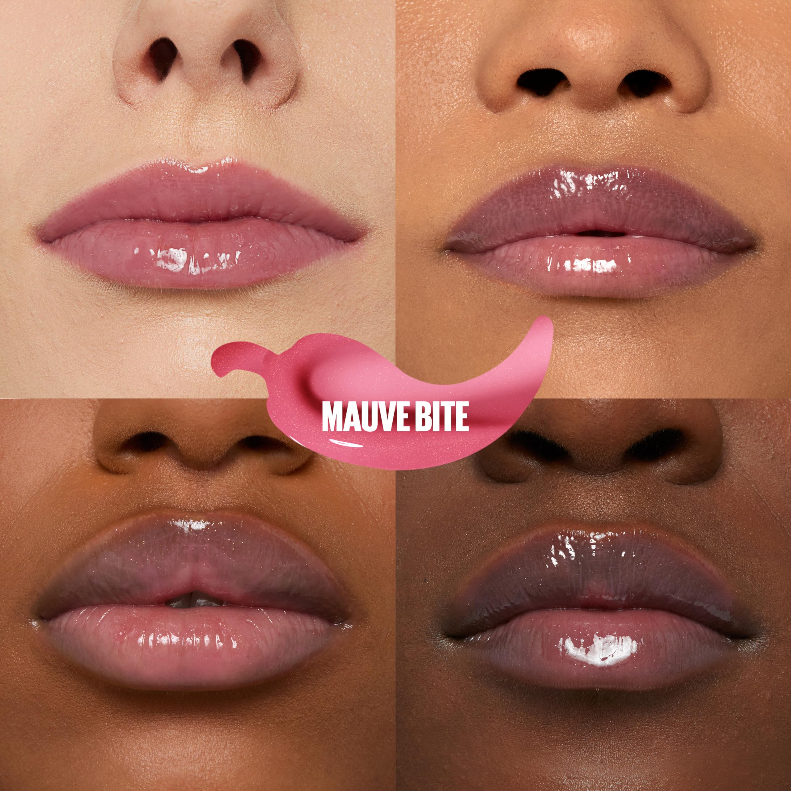 MAYBELLINE Lifter Gloss Lifter Plump, Plumping Lip Gloss with Chili Pepper and 5% Maxi-Lip, Mauve Bite, Sheer Mauve, 1 Count - Image 7