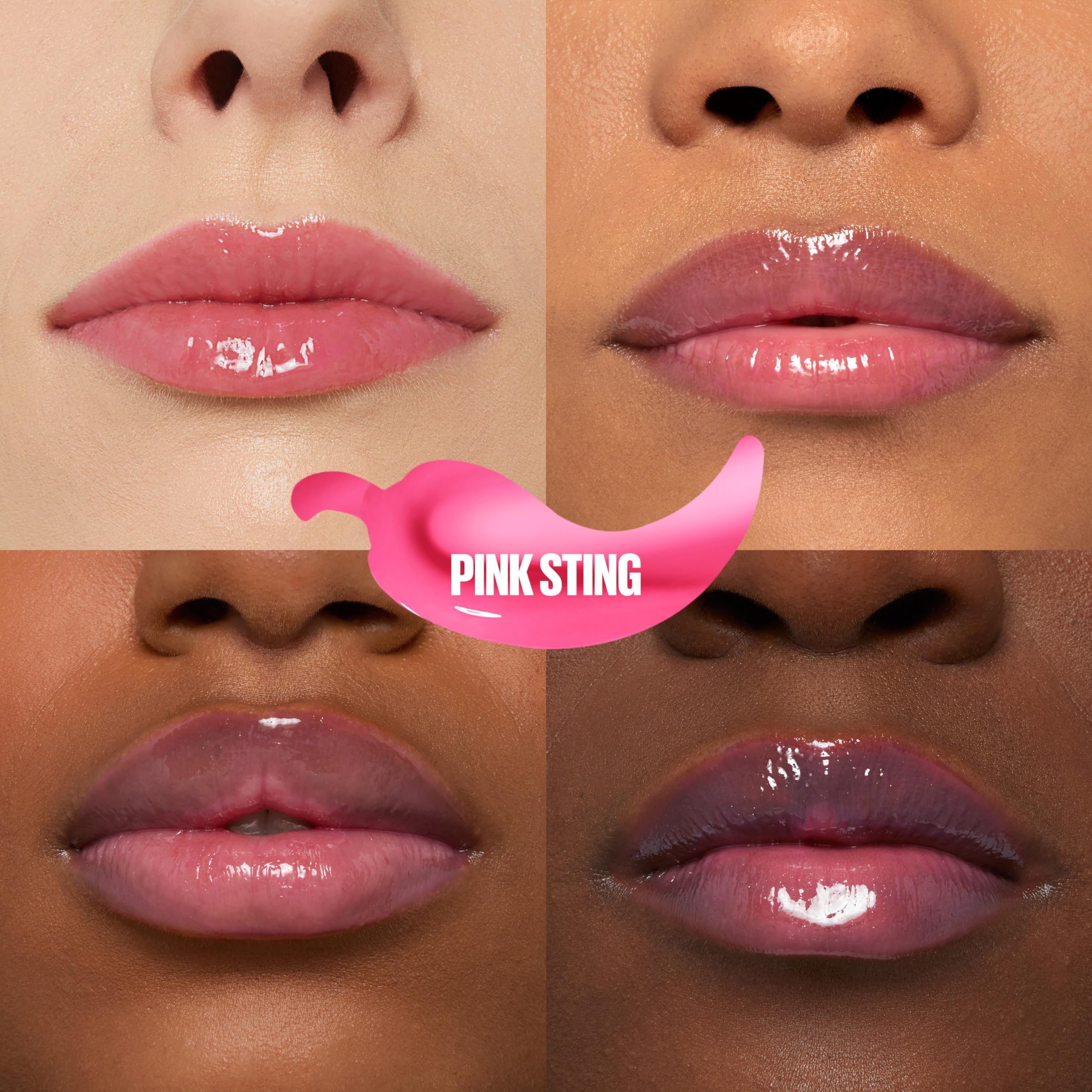 MAYBELLINE Lifter Gloss Lifter Plump, Plumping Lip Gloss with Chili Pepper and 5% Maxi-Lip, Pink Sting, Sheer Bubblegum Pink, 1 Count - Image 7