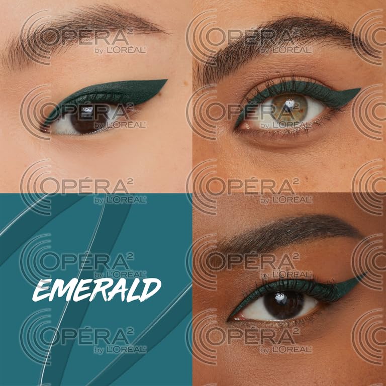 MAYBELLINE Master Precise All Day Liquid Eyeliner, Waterproof Eyeliner Makeup for up to 30HR Wear, Emerald Green, 1 Count - Image 8