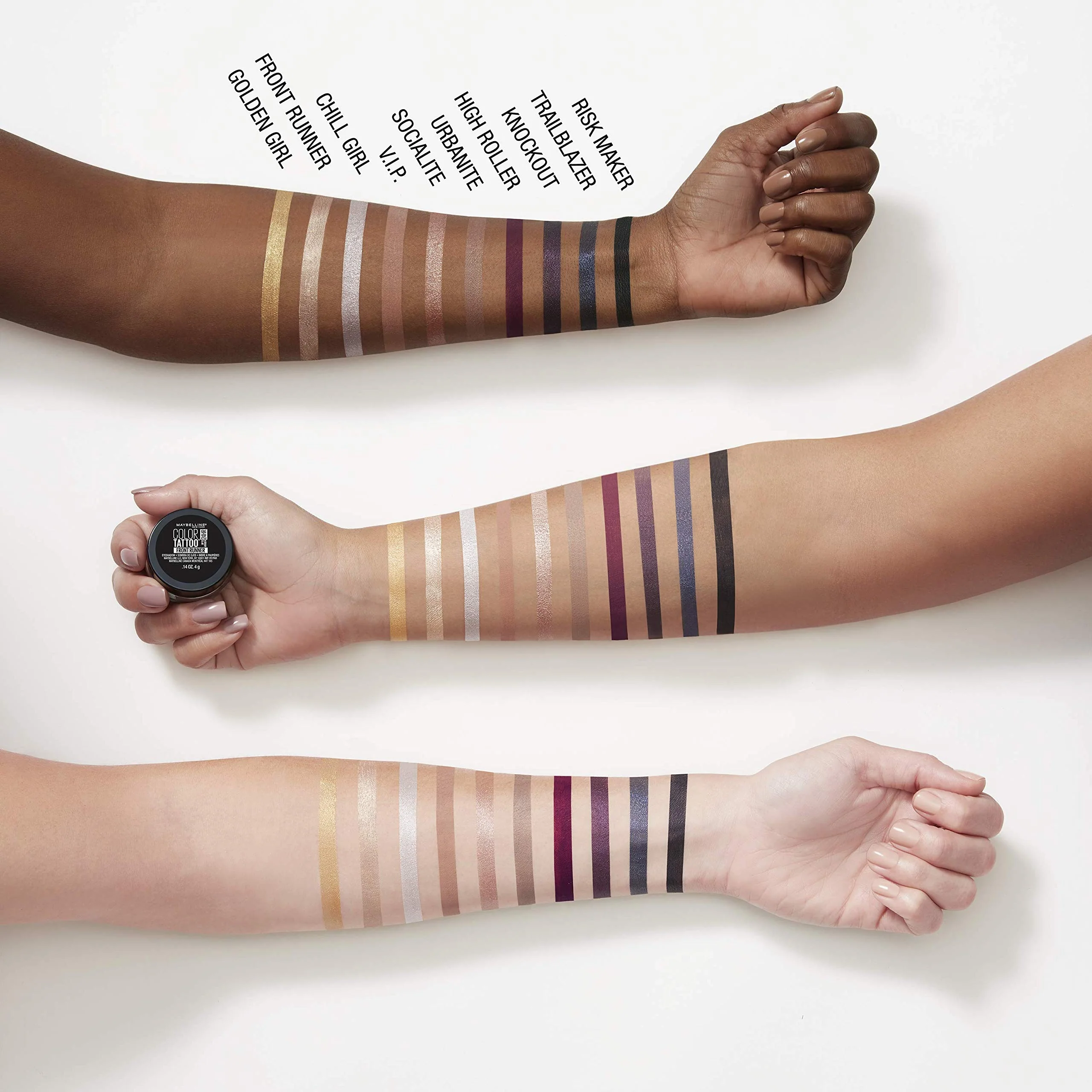 Maybelline New York Color Tattoo 24 Hour Longwear Cream Eyeshadow Makeup, V.I.P, 0.14 Ounce - Image 2