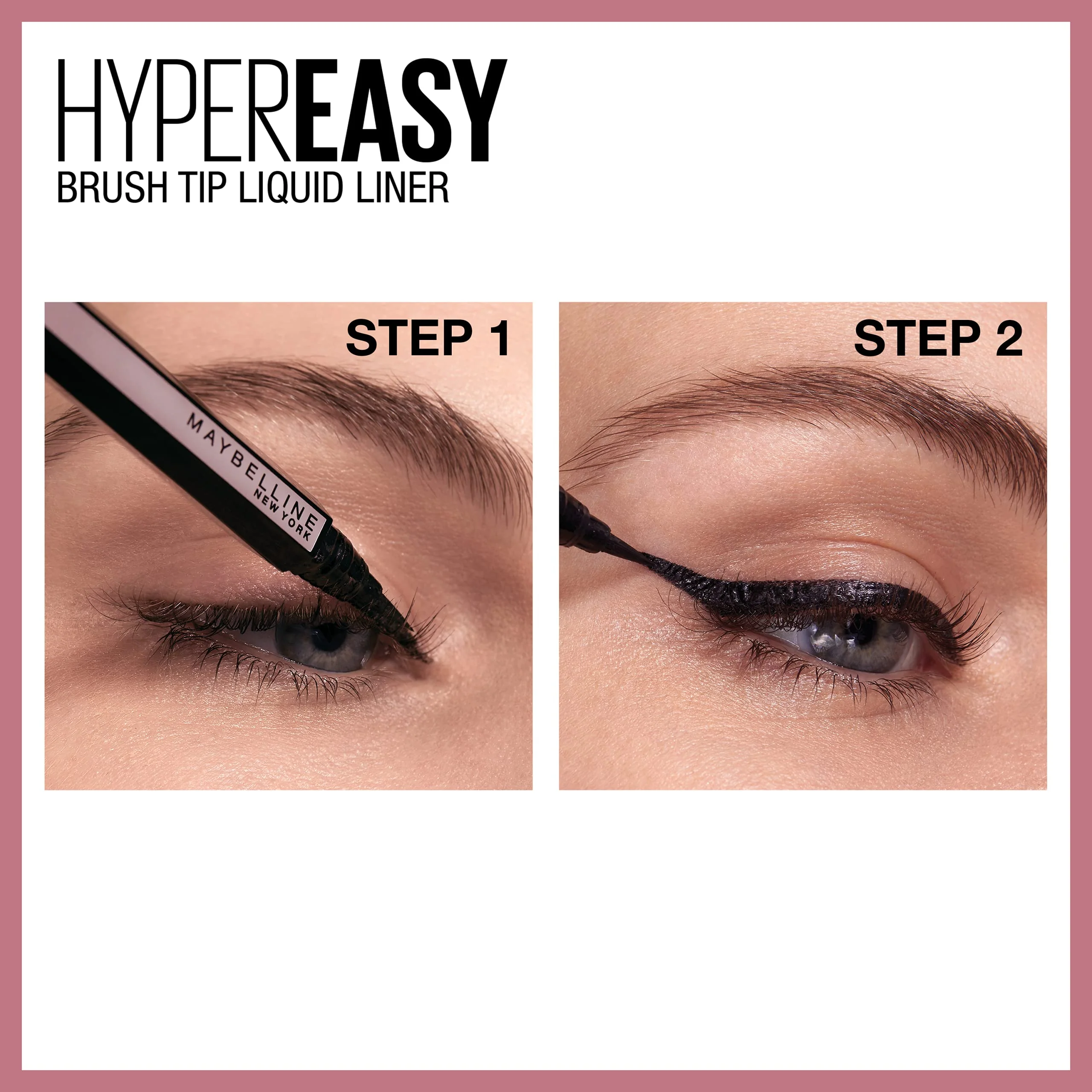 MAYBELLINE New York Hyper Easy Liquid Pen No-Skip Waterproof Eyeliner, Satin Finish, Pitch Brown - Image 5