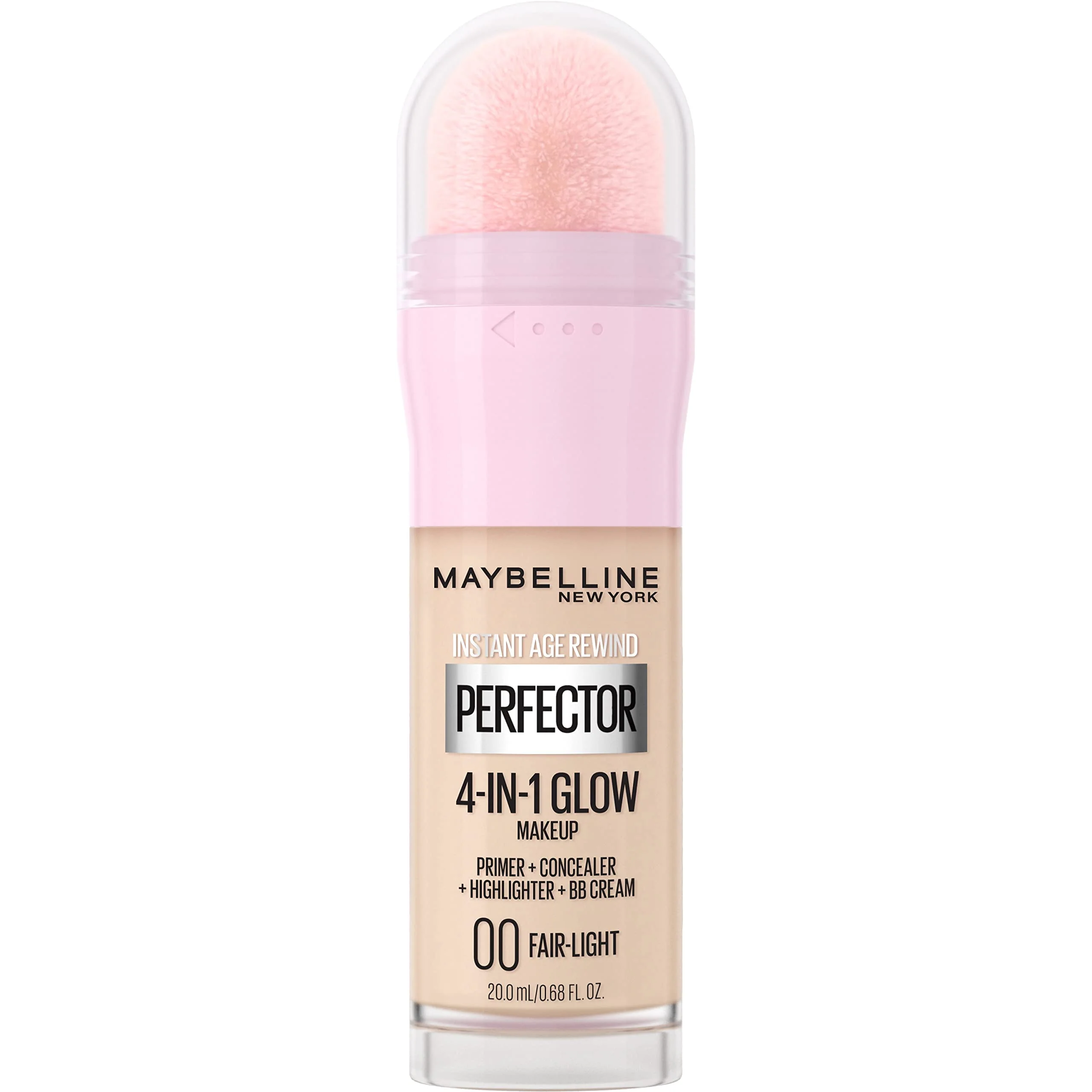 Maybelline New York Instant Age Rewind Instant Perfector 4-In-1 Glow Makeup - Primer, Concealer, Highlighter and BB Cream in 1, Fair/Light, 0.68 fl oz - Image 6