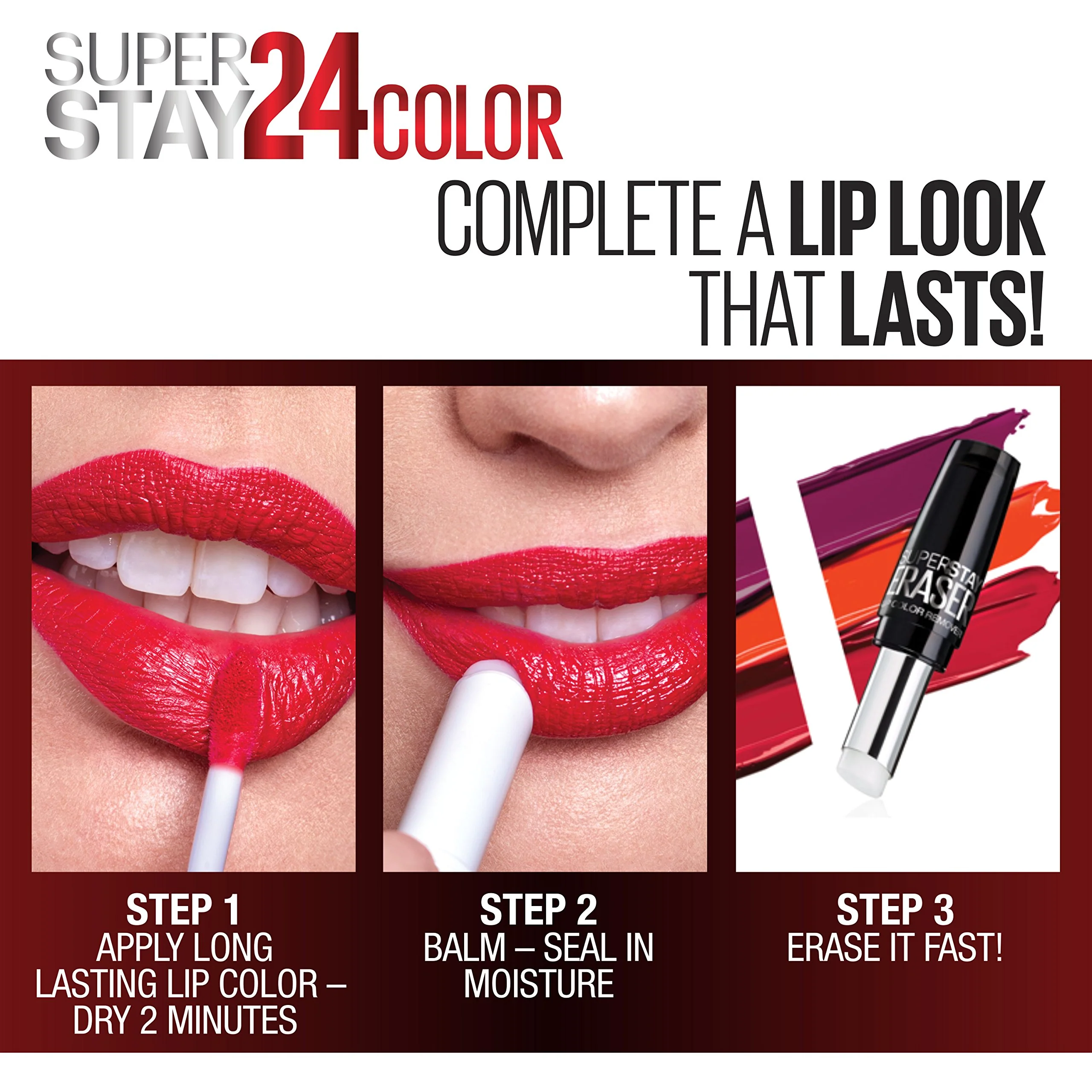 Maybelline New York Superstay 24, 2-step Lipcolor, Non-Stop Orange - Image 5
