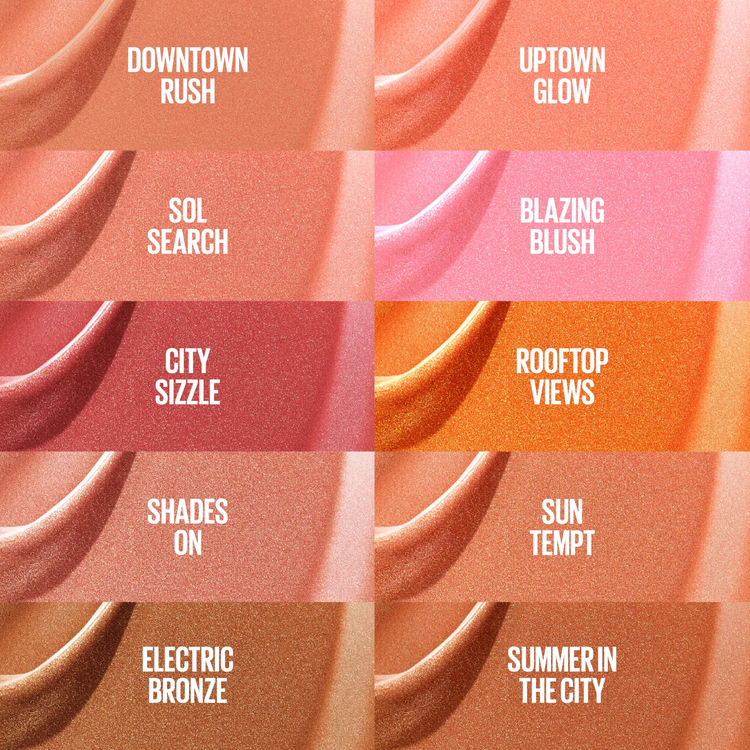 Maybelline Sunkisser Multi-Use Liquid Blush and Bronzer, Blendable, Longwear, Glowy Make Up, Downtown Rush, 1 Count - Image 3