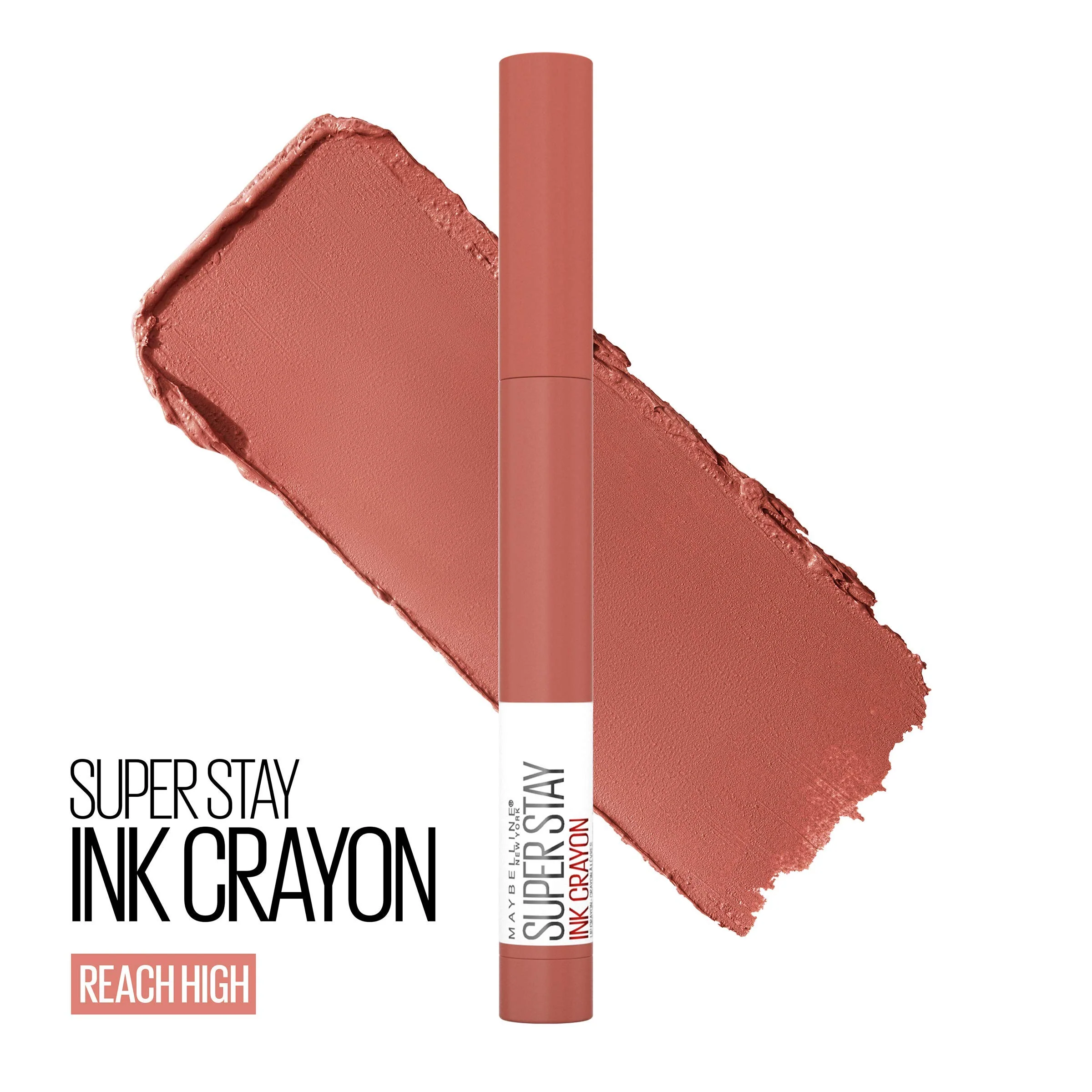 Maybelline Super Stay Ink Crayon Lipstick Makeup, Precision Tip Matte Lip Crayon with Built-in Sharpener, Longwear Up To 8Hrs, Reach High, Rosey Mauve, 1 Count - Image 4