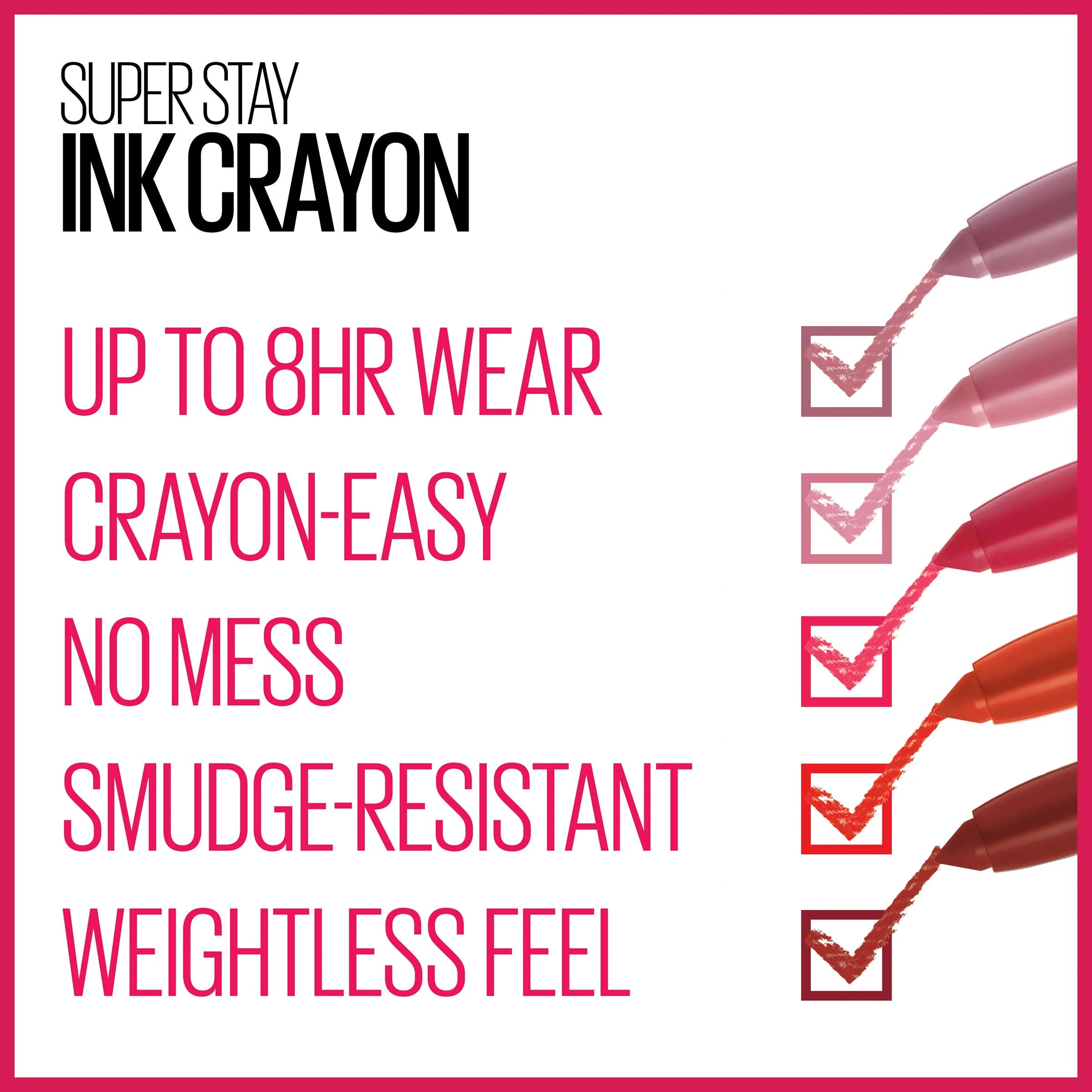 Maybelline Super Stay Ink Crayon Lipstick Makeup, Precision Tip Matte Lip Crayon with Built-in Sharpener, Longwear Up To 8Hrs, Rise To The Top, Burnt Sienna, 1 Count - Image 4