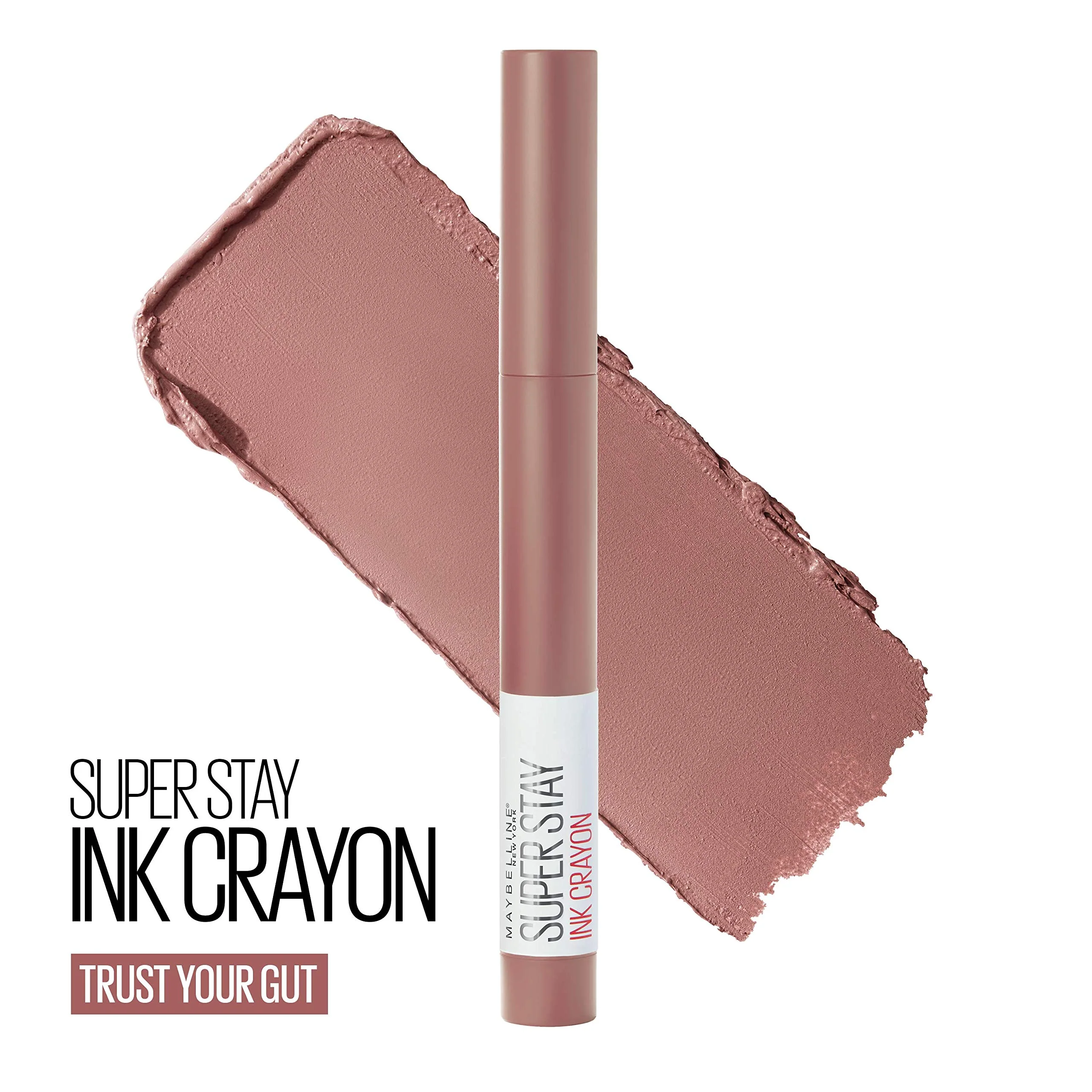 Maybelline Super Stay Ink Crayon Lipstick Makeup, Precision Tip Matte Lip Crayon with Built-in Sharpener, Longwear Up To 8Hrs, Trust Your Gut, Mauve Nude Pink, 1 Count - Image 8