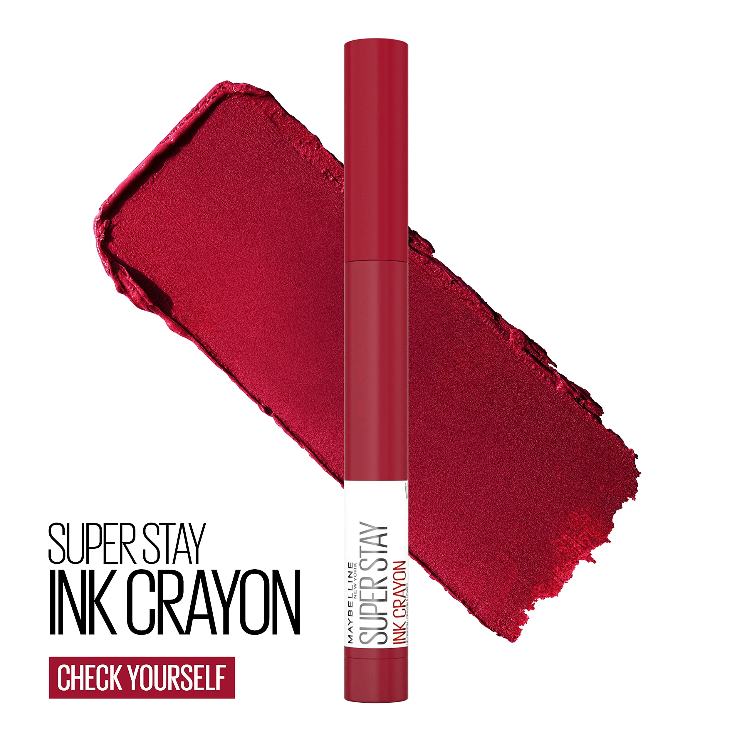 Maybelline Super Stay Ink Crayon Matte Longwear Lipstick Makeup, 125 Check Yourself, 0.04 oz - Image 11