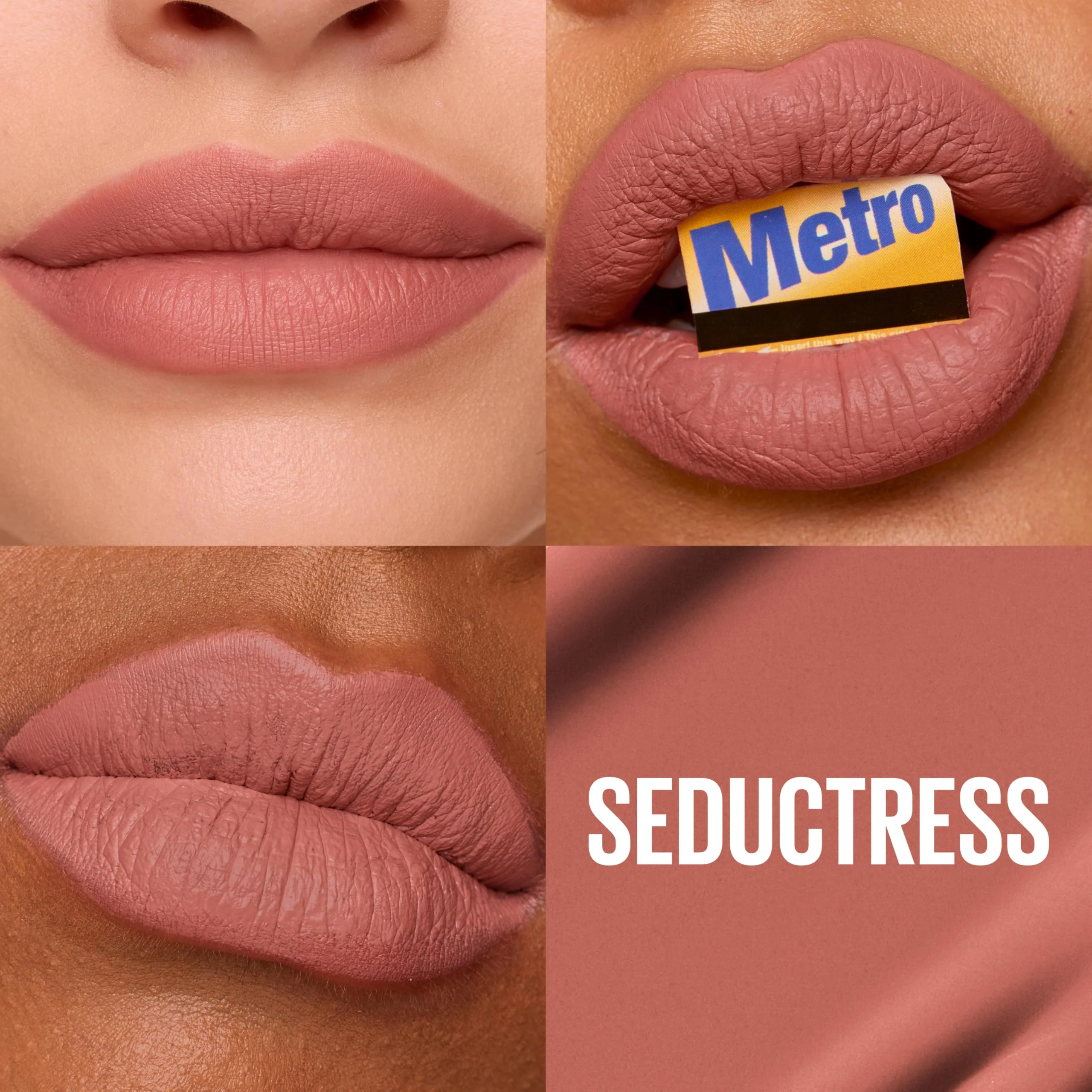 Maybelline Super Stay Matte Ink Liquid Lipstick Makeup, Long Lasting High Impact Color, Up to 16H Wear, Seductress, Light Rosey Nude, 1 Count - Image 7