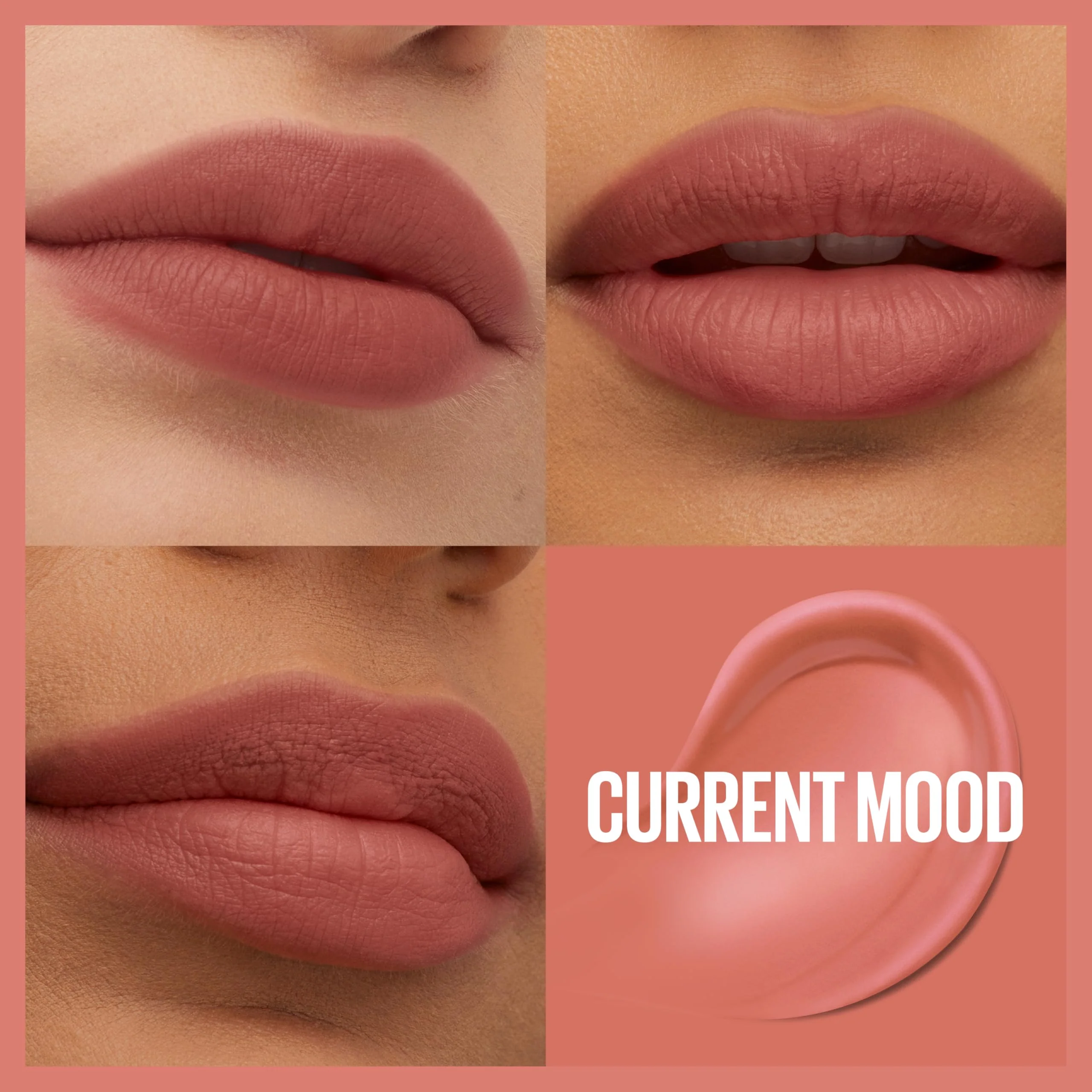 MAYBELLINE Super Stay Teddy Lip Tint, Long Lasting Matte Lipstick For Up To 12HR Wear, Current Mood, 1 Count - Image 8