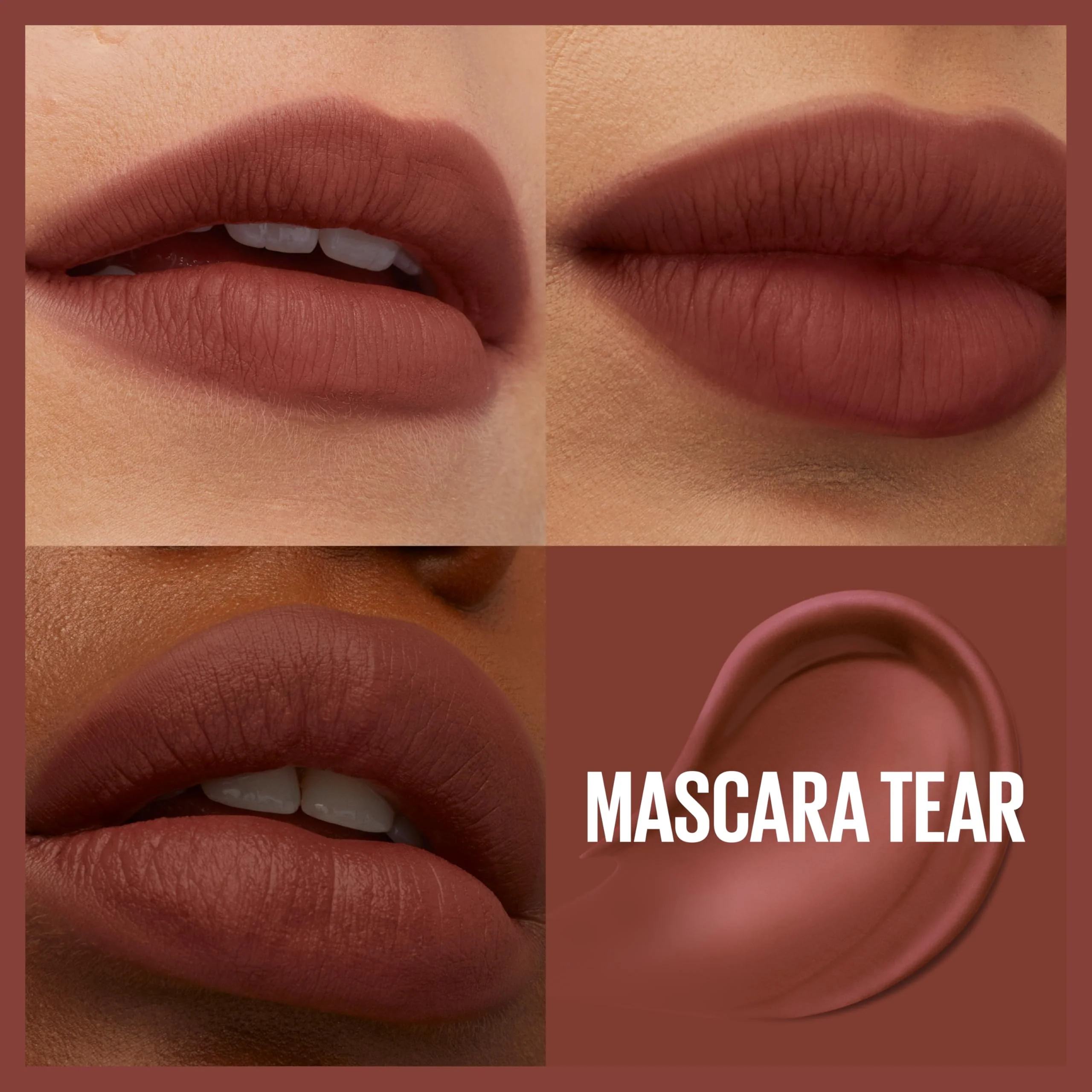 MAYBELLINE Super Stay Teddy Lip Tint, Long Lasting Matte Lipstick For Up To 12HR Wear, Mascara Tear, 1 Count - Image 8