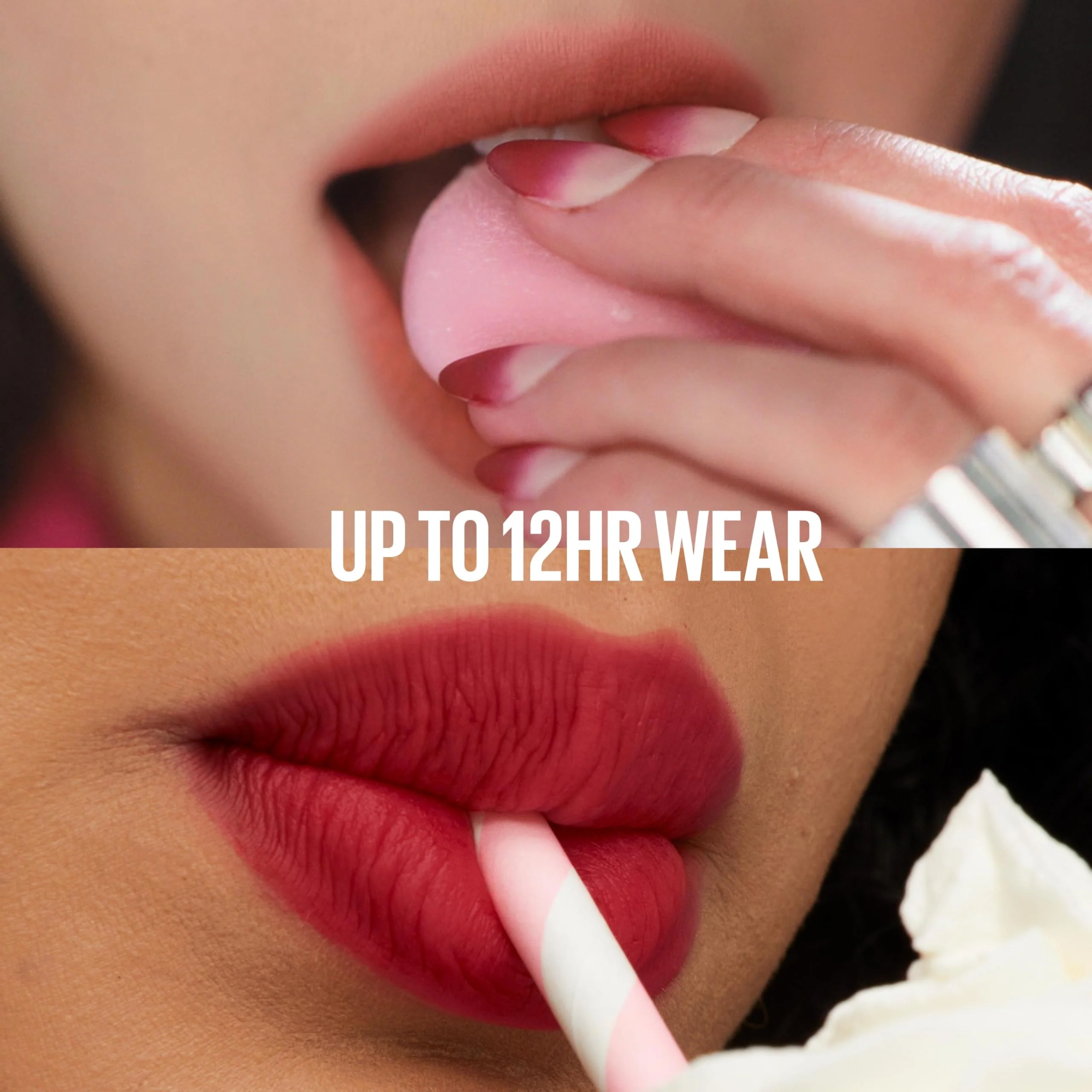 MAYBELLINE Super Stay Teddy Lip Tint, Long Lasting Matte Lipstick For Up To 12HR Wear, Petalcore, 1 Count - Image 4