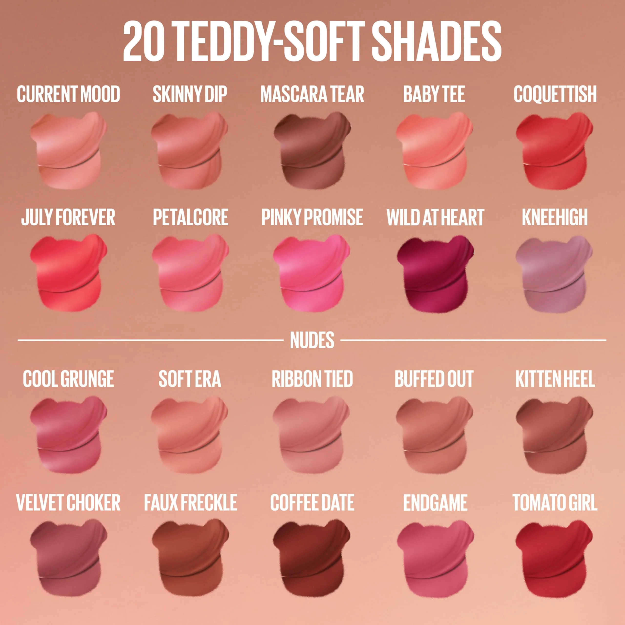 MAYBELLINE Super Stay Teddy Lip Tint, Long Lasting Matte Lipstick For Up To 12HR Wear, Wild At Heart, 1 Count - Image 5