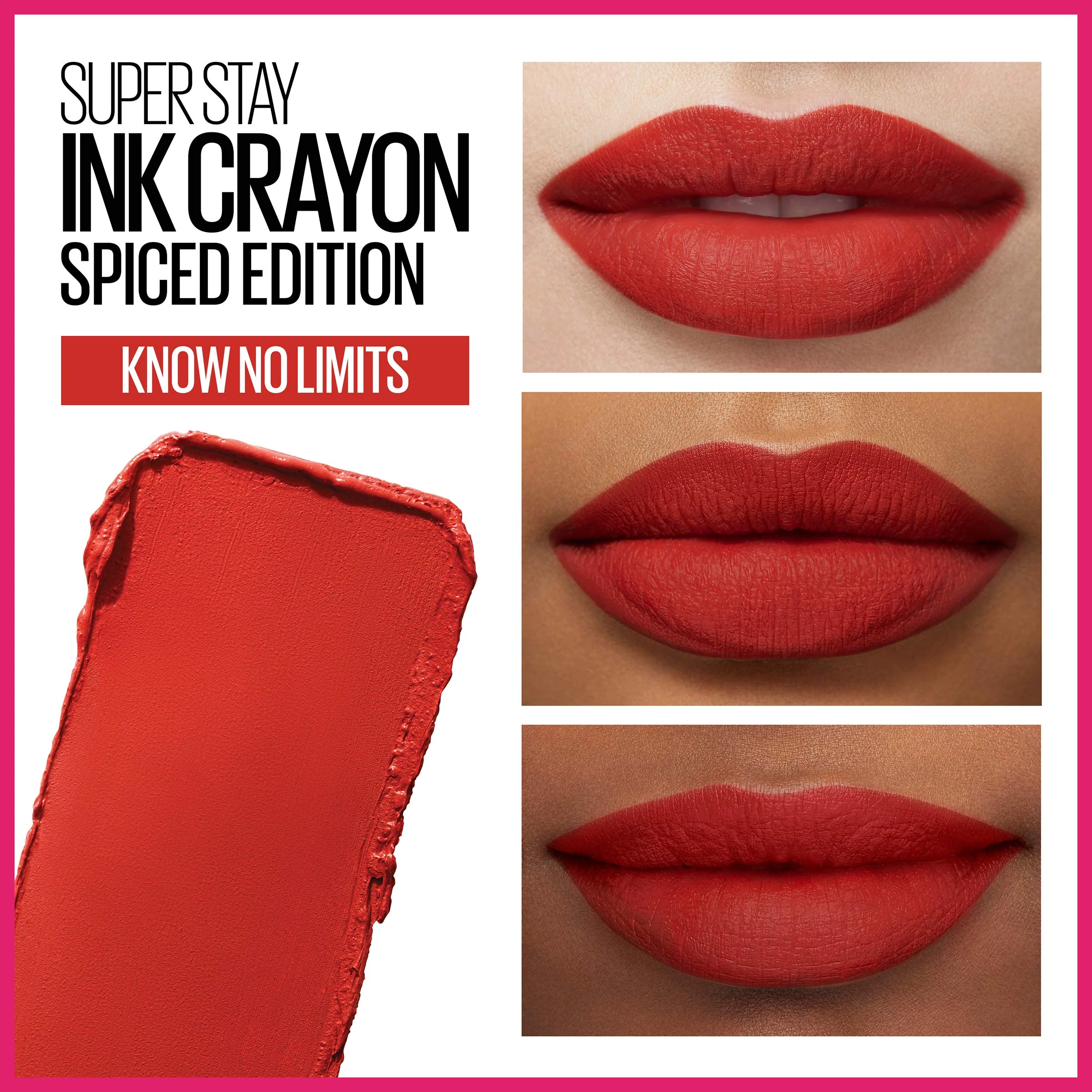 Maybelline SuperStay Ink Crayon Matte Longwear Lipstick With Built-in Sharpener, Know No Limits, 0.04 Ounce - Image 7