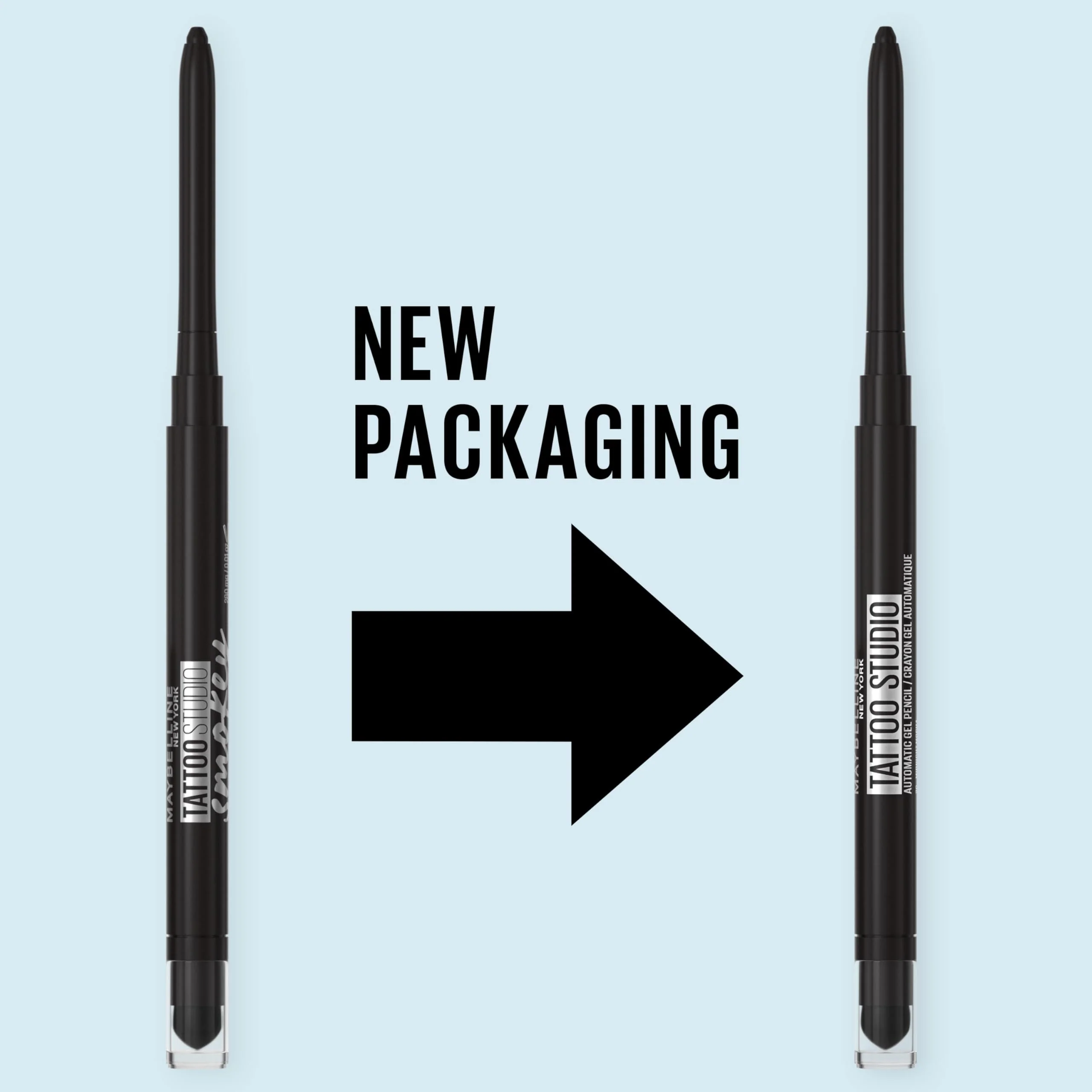 Maybelline Tattoo Studio Automatic Gel Pencil Waterproof Eyeliner, Blendable, Smudge Resistant, Matte Eyeliner For Up To 36HR Wear, Pitch Black (Smokey Black), Packaging May Vary - Image 7