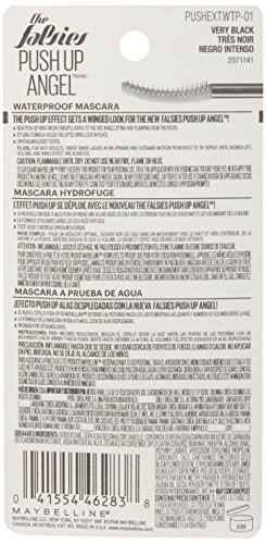 Maybelline The Falsies Push Up Angel Waterproof Mascara, Lengthening and Curling Make Up Formula, Very Black, 1 Count - Image 6