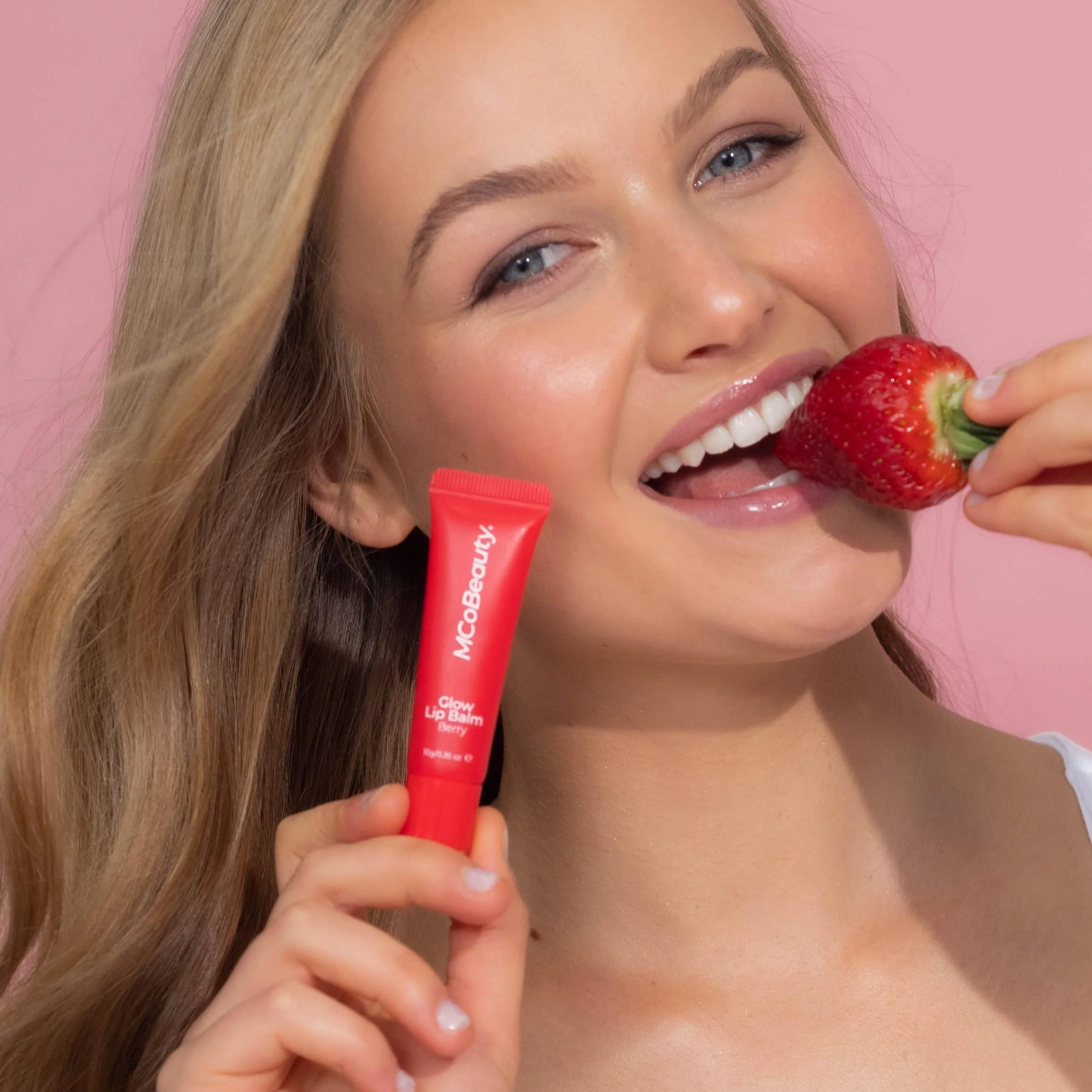 MCoBeauty Glow Lip Balm Berry - Hydrating Tinted Lip Care with Glossy Shine for Soft Smooth Lips - Nourishing Lip Treatment Moisturizer, Plumping Glow Balm - Vegan Cruelty Free Beauty Essentials - Image 5