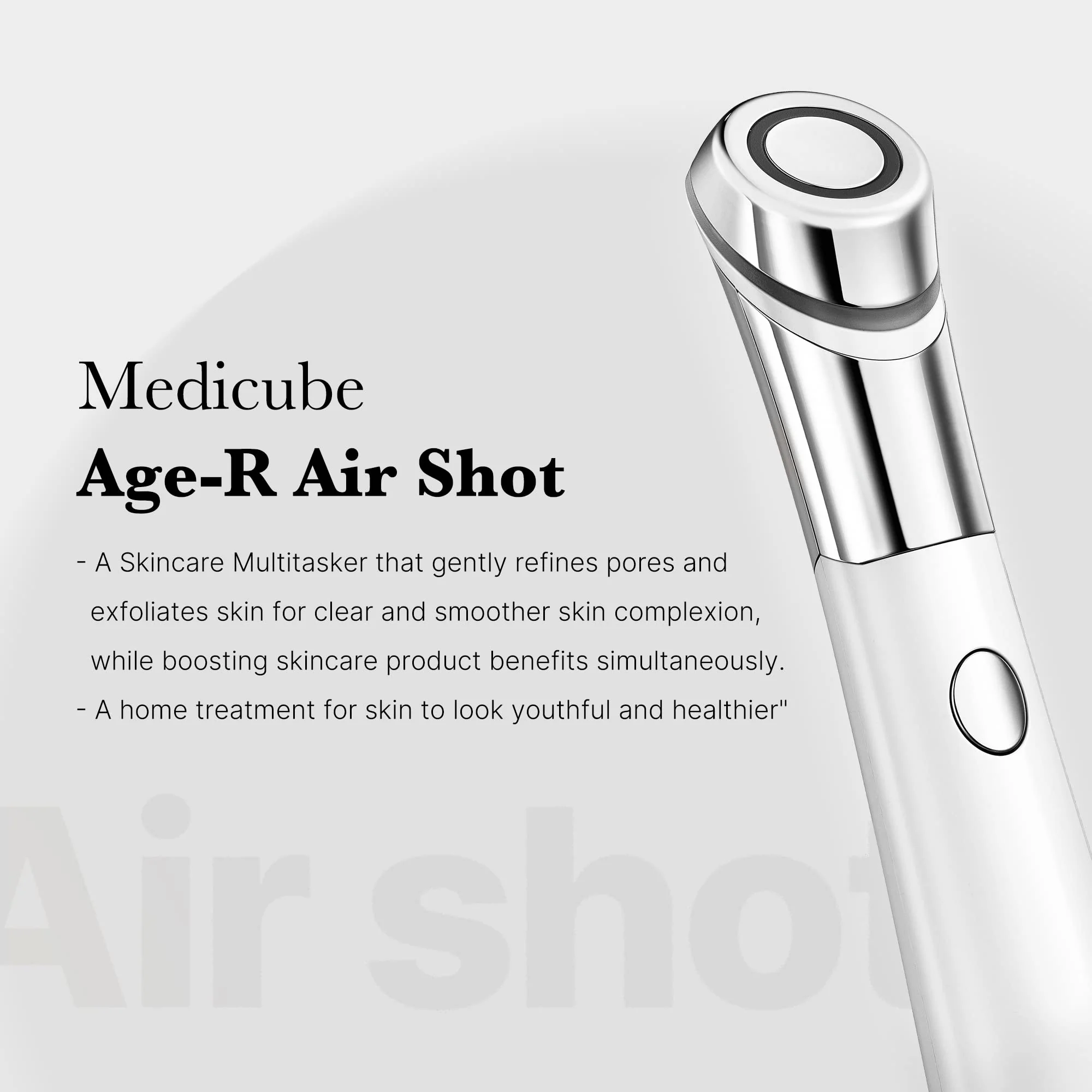Medicube Age-R ATS Air Shot - Microneedling Pore Tightening Skin Care Device for Enhanced Absorption, Pore Refinement, and Smoother Skin Texture - Exfoliation, Skin Rejuvenation - Korean Skin Care - Image 6