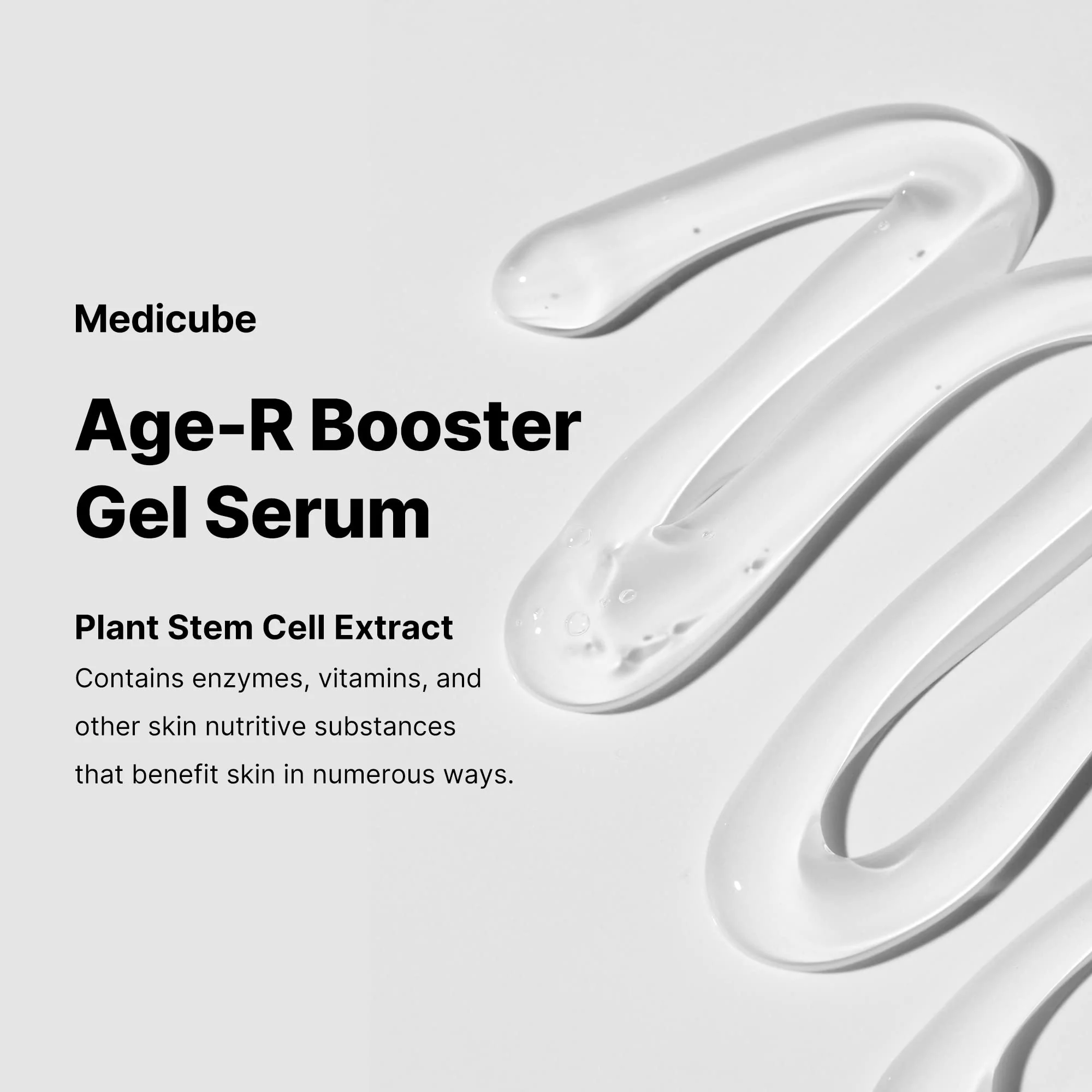 Medicube Age-R Booster Gel Serum for Skin Care Devices - Moisturizing and Nourishing Facial Serum with Plant Stem Cell Extract, Hyaluronic Acid, Collagen - Hypoallergenic Korean Skin Care - Image 4